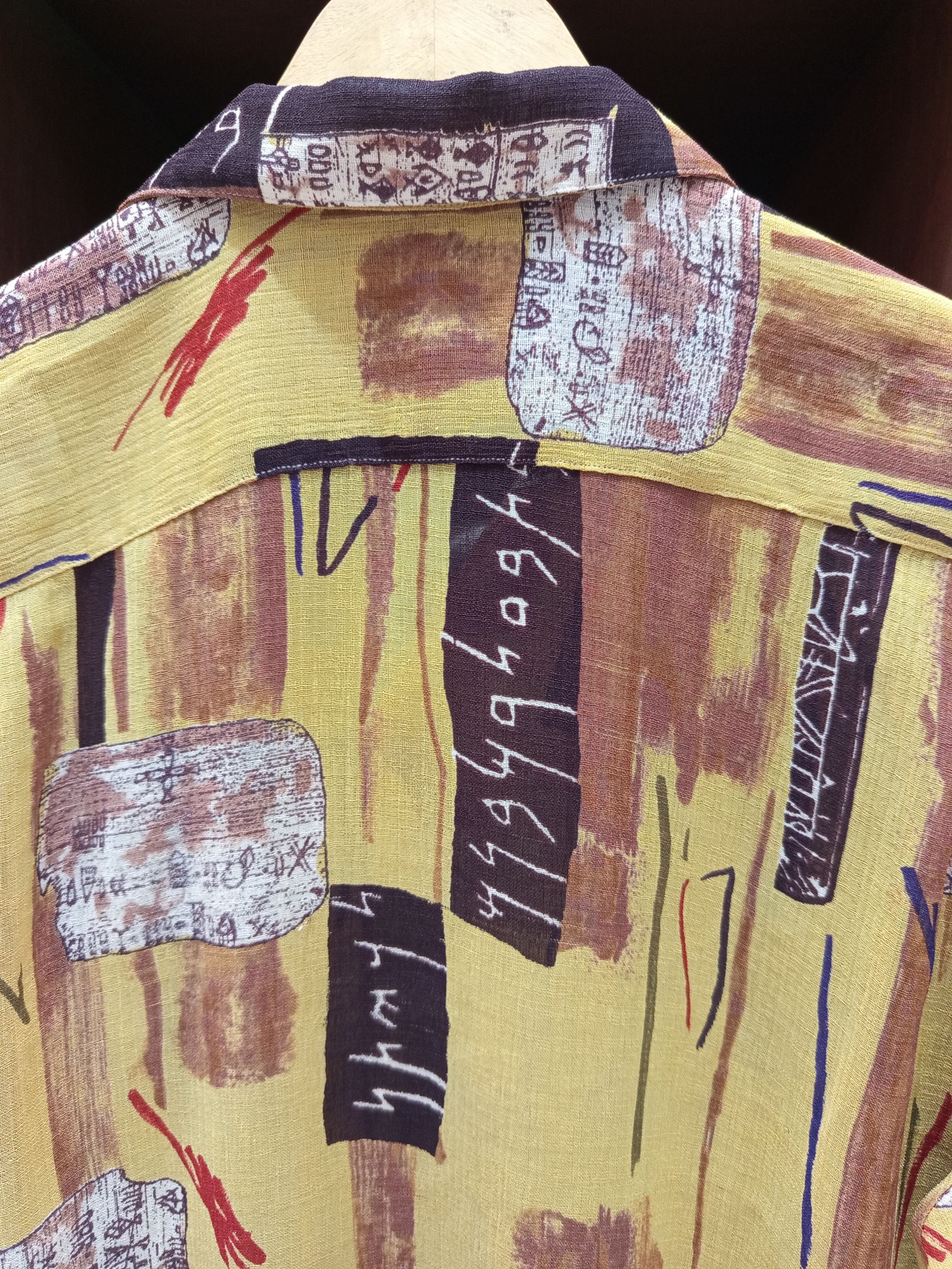 Vintage Vintage Abstract Rayon T Shirt Size US L / EU 52-54 / 3 - 9 Thumbnail