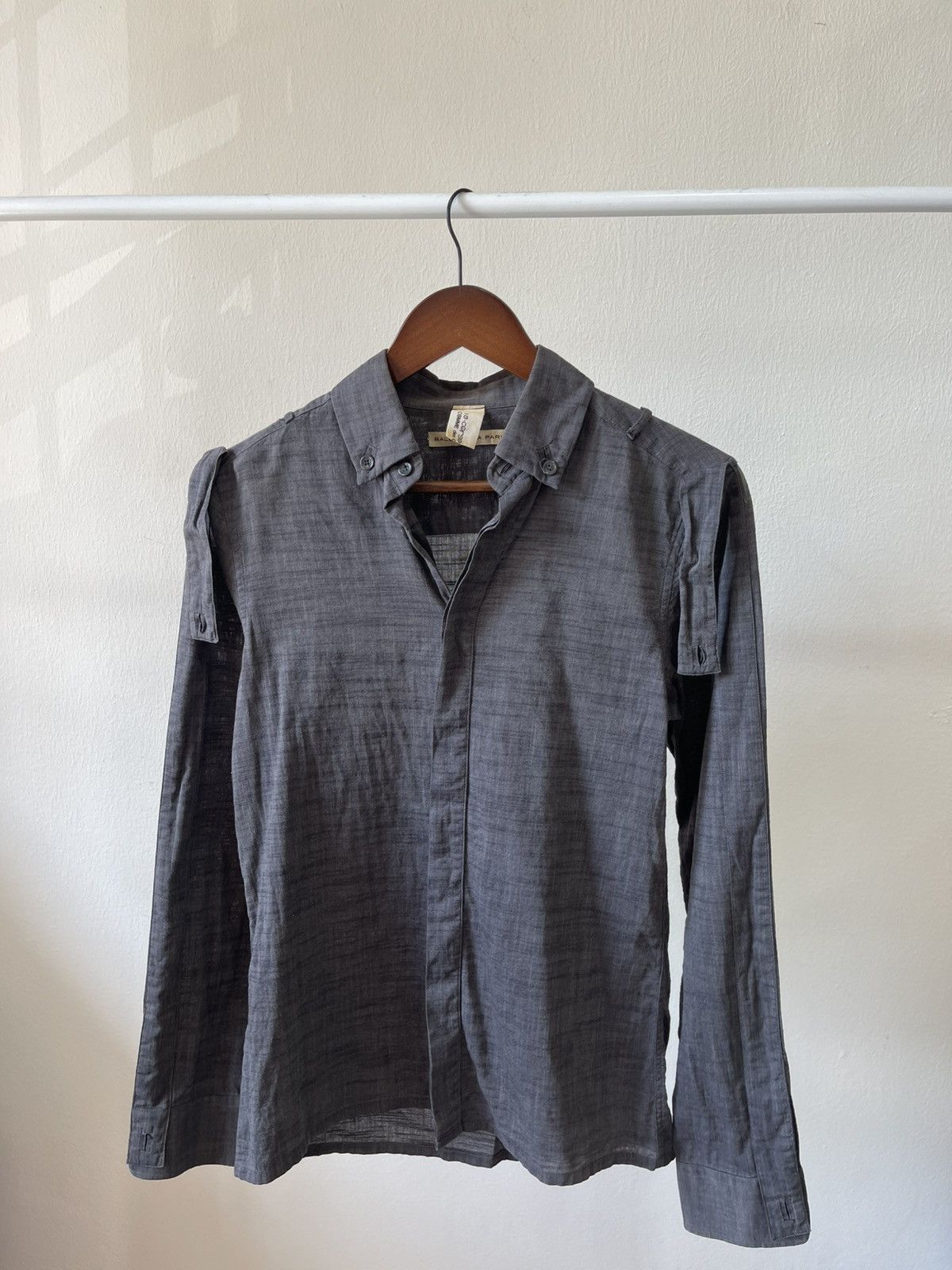 Balenciaga 2005 Balenciaga Comme Des Garcons Button Ups Shirt Size US S / EU 44-46 / 1 - 6 Thumbnail