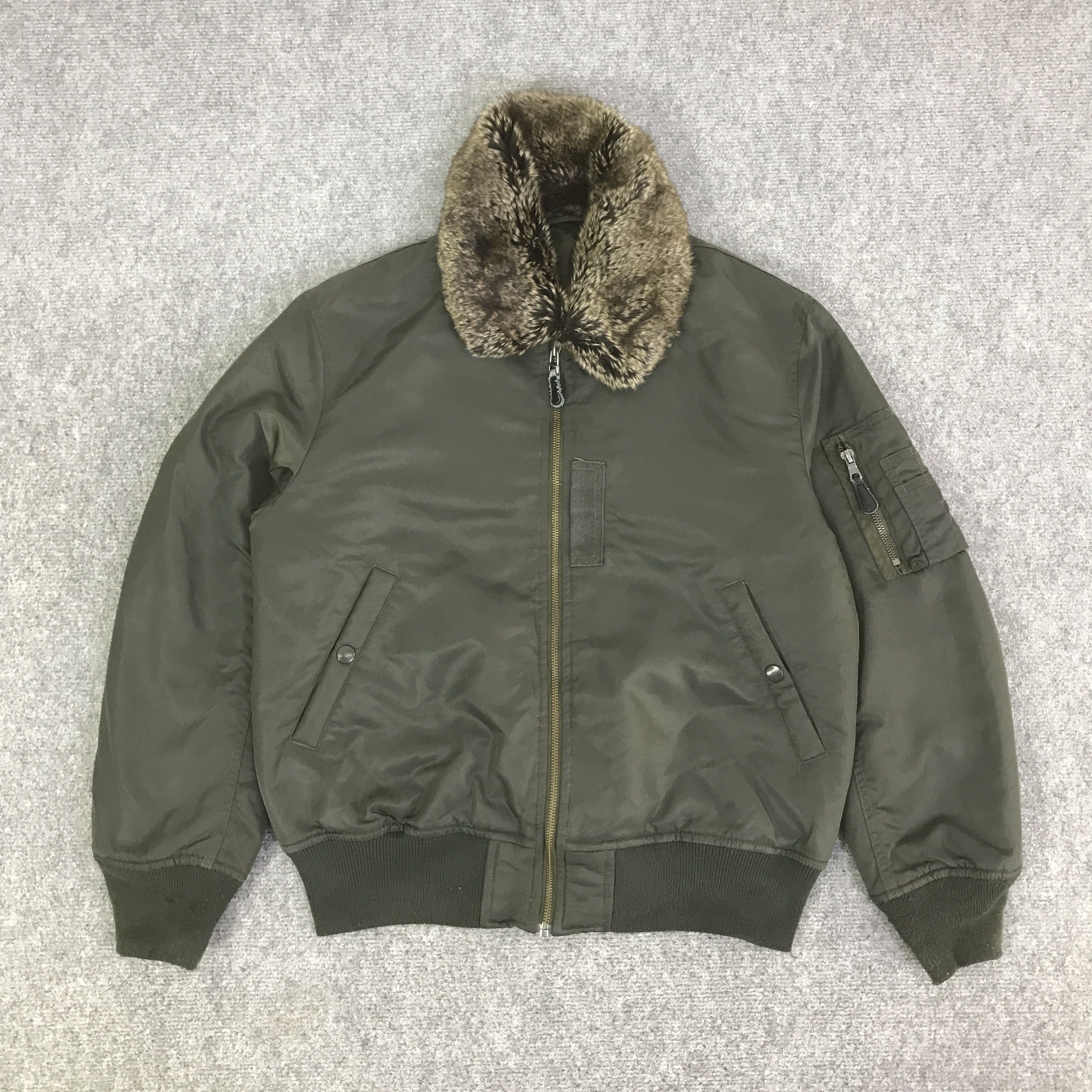 Japanese Brand JAPANESE BRAND GU FUR COLLAR BOMBER JACKET K99B4 Size US L / EU 52-54 / 3 - 1 Thumbnail