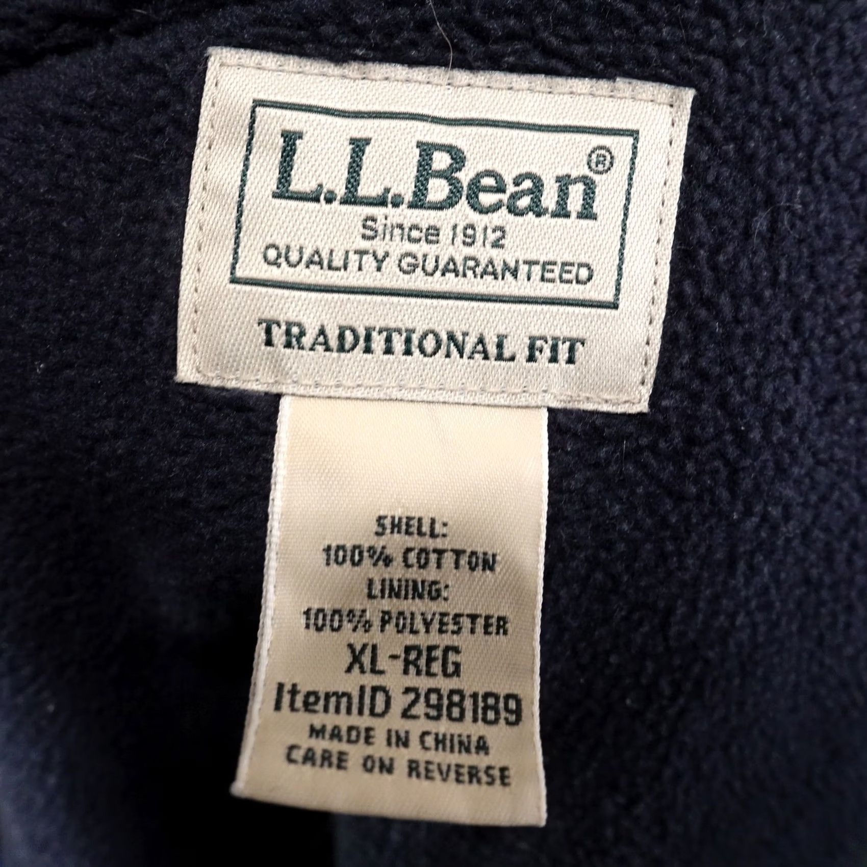 Vintage LL BEAN TRADITIONAL FIT FLEECE LINED FLANNEL BUTTON DOWN SHIRT MENS SIZE XL BLUE PLAID COTTON REGULAR FIT, WARM, BUTTON-UP, COLLARED, LONG SLEEVE Size US XL / EU 56 / 4 - 8 Thumbnail