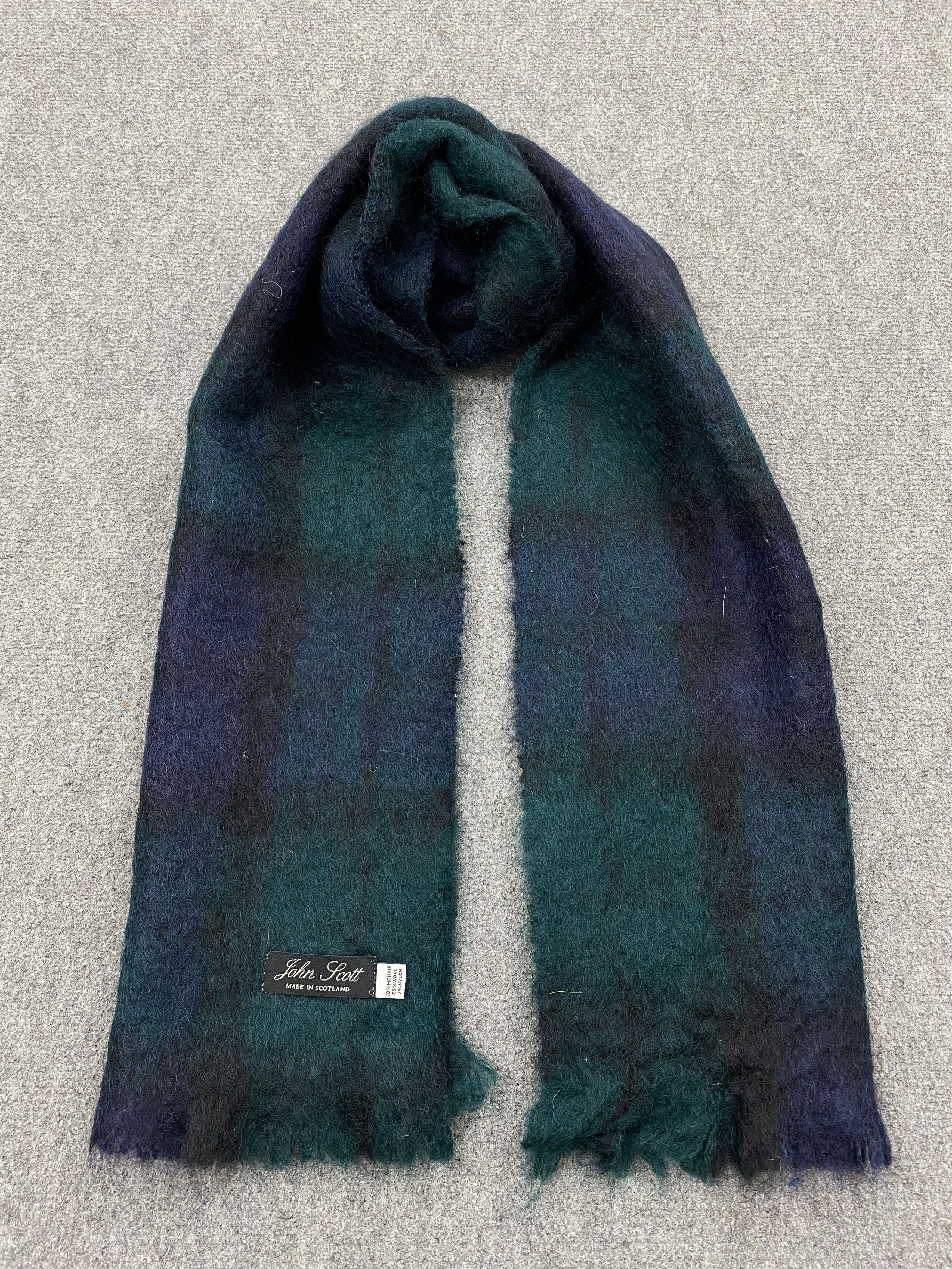 Vintage John Scott Mohair Scarf / Muffler / Neckwear -SC0038 Size ONE SIZE - 1 Thumbnail