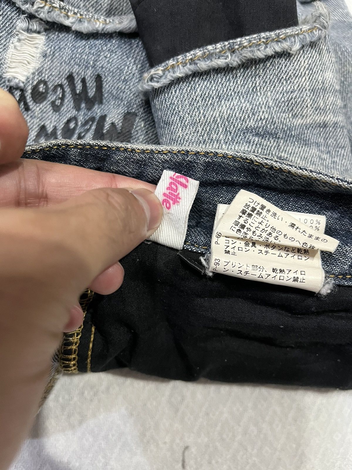 Japanese Brand Pink latte cat caracter pants Size 32" / US 10 / IT 46 - 11 Thumbnail