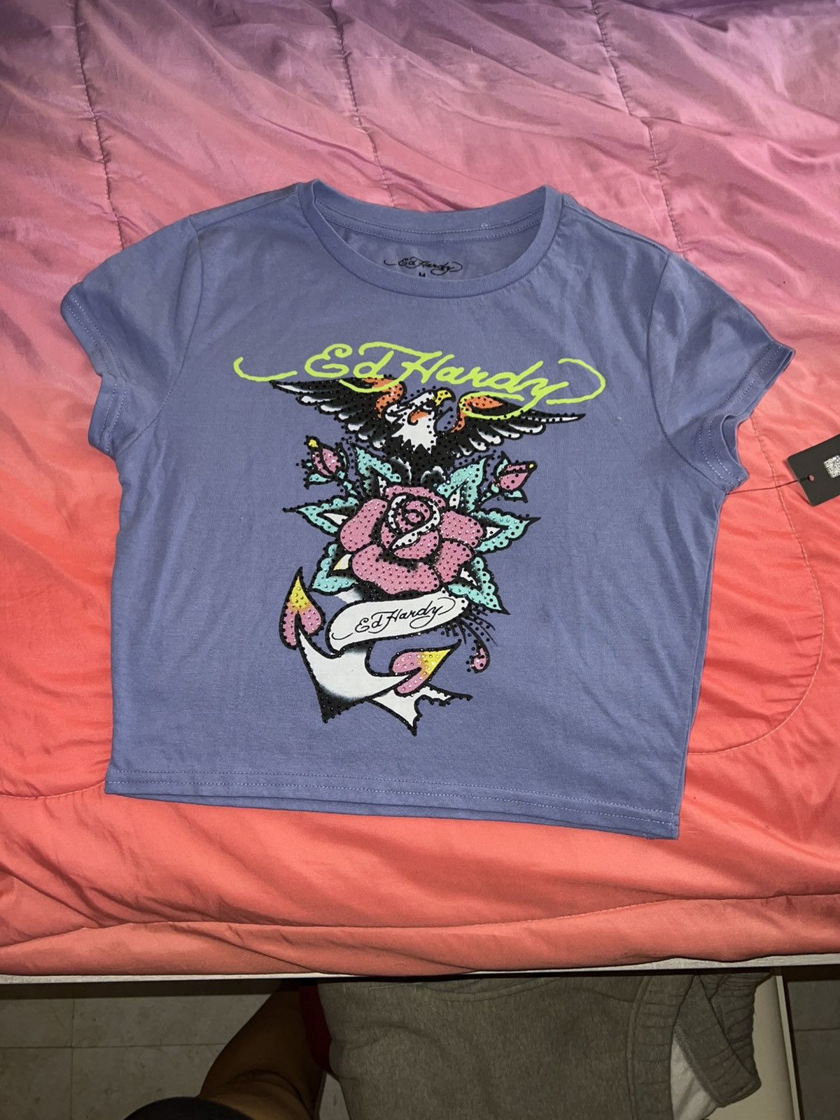 Ed Hardy Ed Hardy EAGLE ANCHOR BABY TEE Size M / US 6-8 / IT 42-44 - 1 Thumbnail
