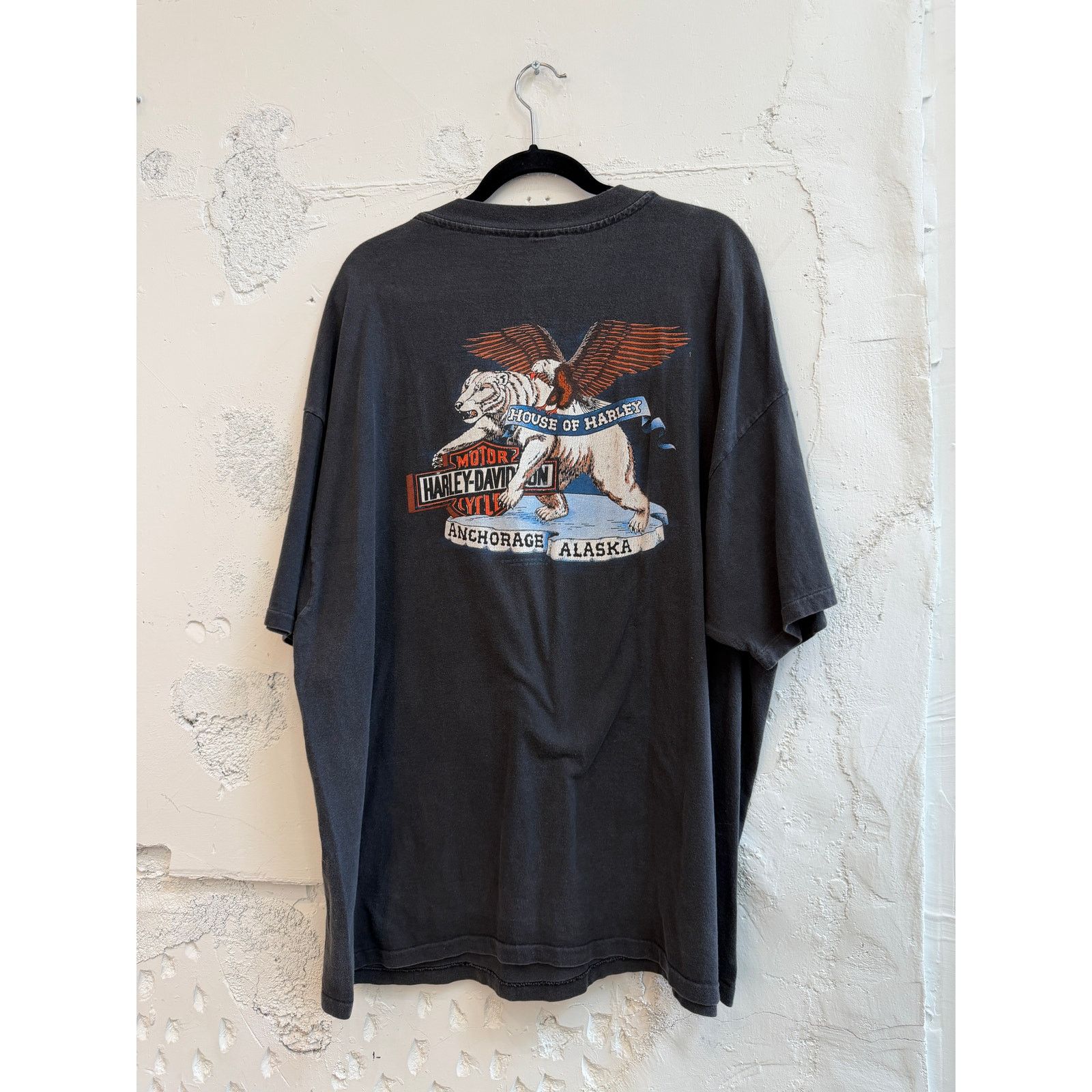 Harley Davidson Vintage Harley Davidson 1989 Alaska The Last Frontier TShirt Size US XXL / EU 58 / 5 - 2 Thumbnail