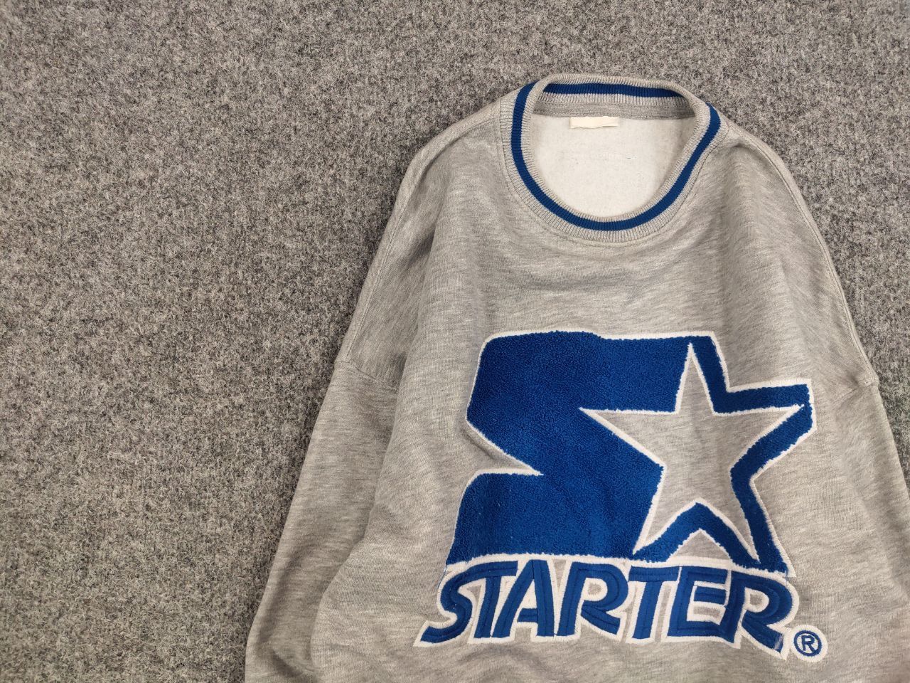 Starter Vintage Starter Blue embroidered Logo Crew Chek Sweatshirt Size US S / EU 44-46 / 1 - 11 Thumbnail