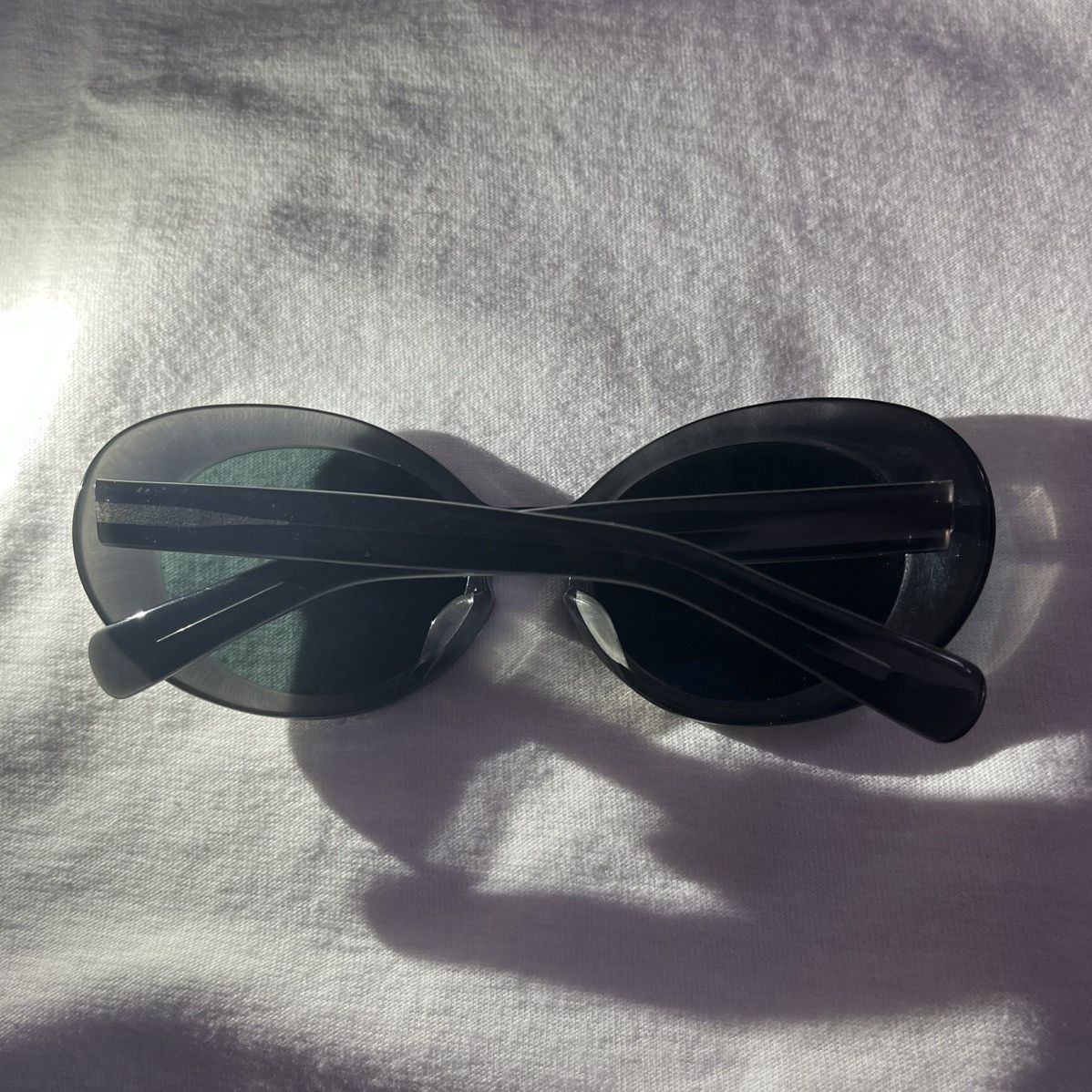 Number (N)ine KURT COBAIN OVAL SHAPE SUNGLASSES (SMOKE GREY) Size ONE SIZE - 2 Thumbnail