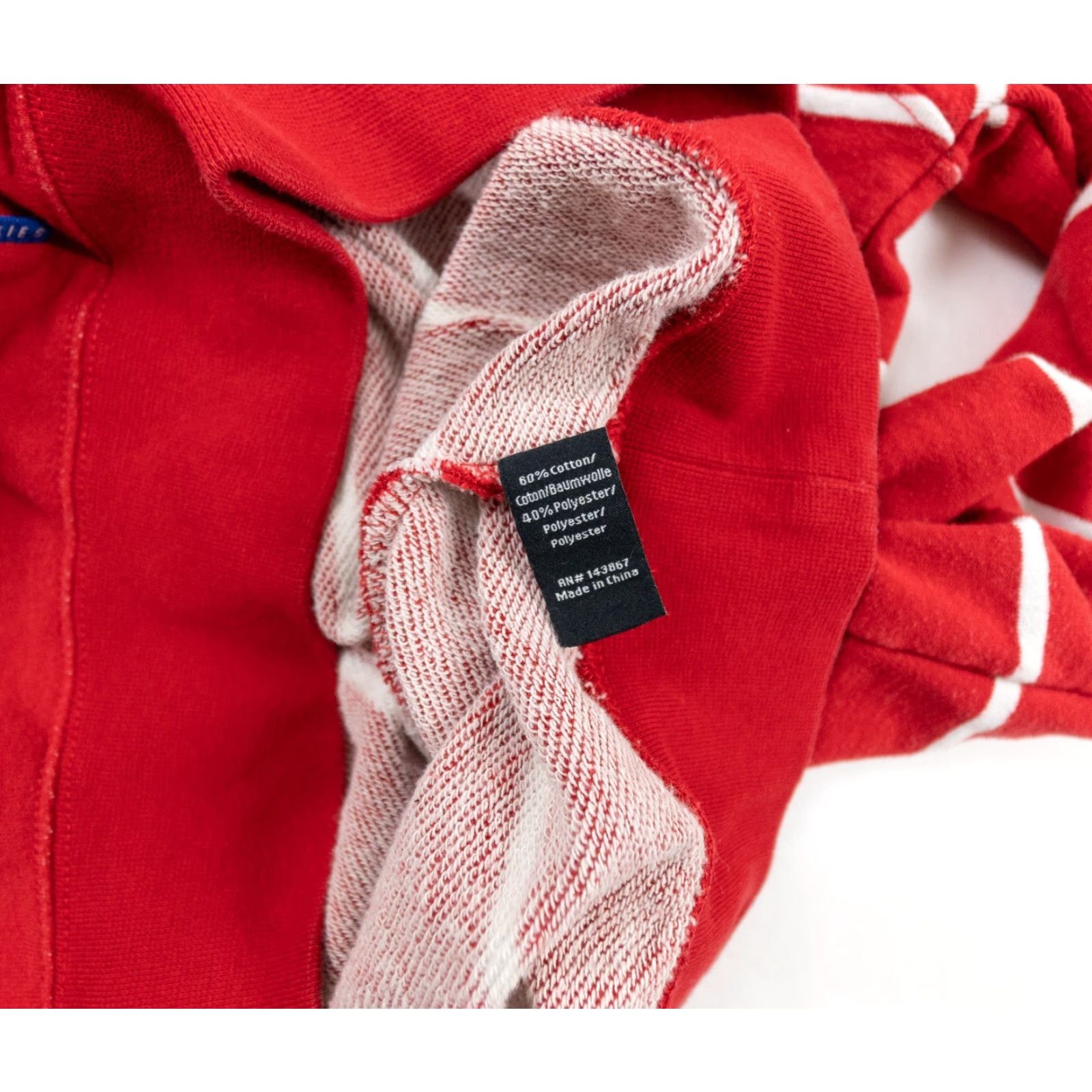 Vintage Cookies Adapted: Sweatshirt Mens Medium Red Crewneck Striped Cotton Polyester Fleece Logo All Seasons | Adult Regular Fit Pullover Shirt? Size US M / EU 48-50 / 2 - 6 Thumbnail
