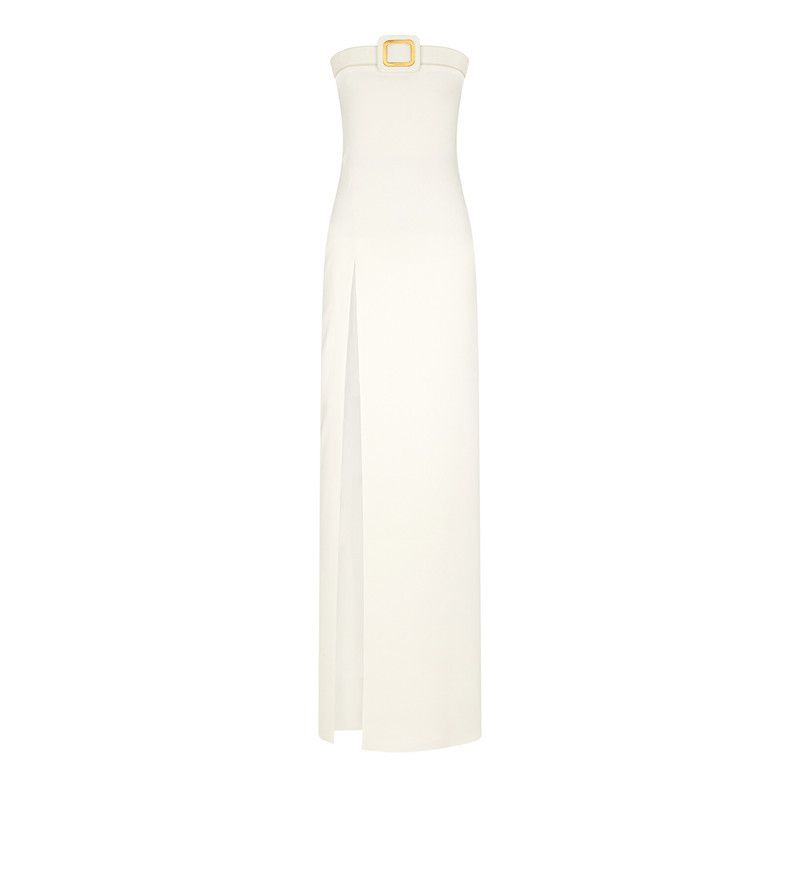 Tom Ford o1w1db10126 AB3340 Strapless Evening Dress in White Size S / US 4 / IT 40 - 1 Thumbnail