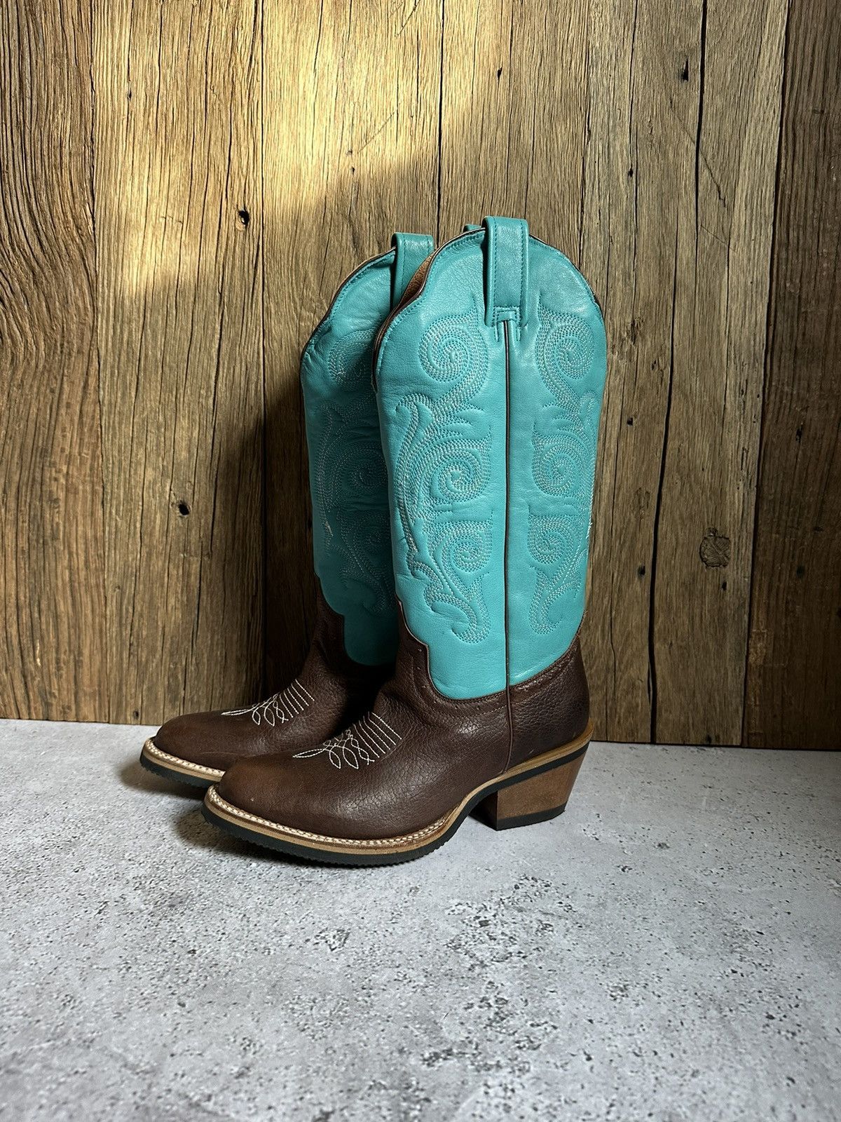Pottawatomie Mexico Western Cowboy Women’s Leather Boots