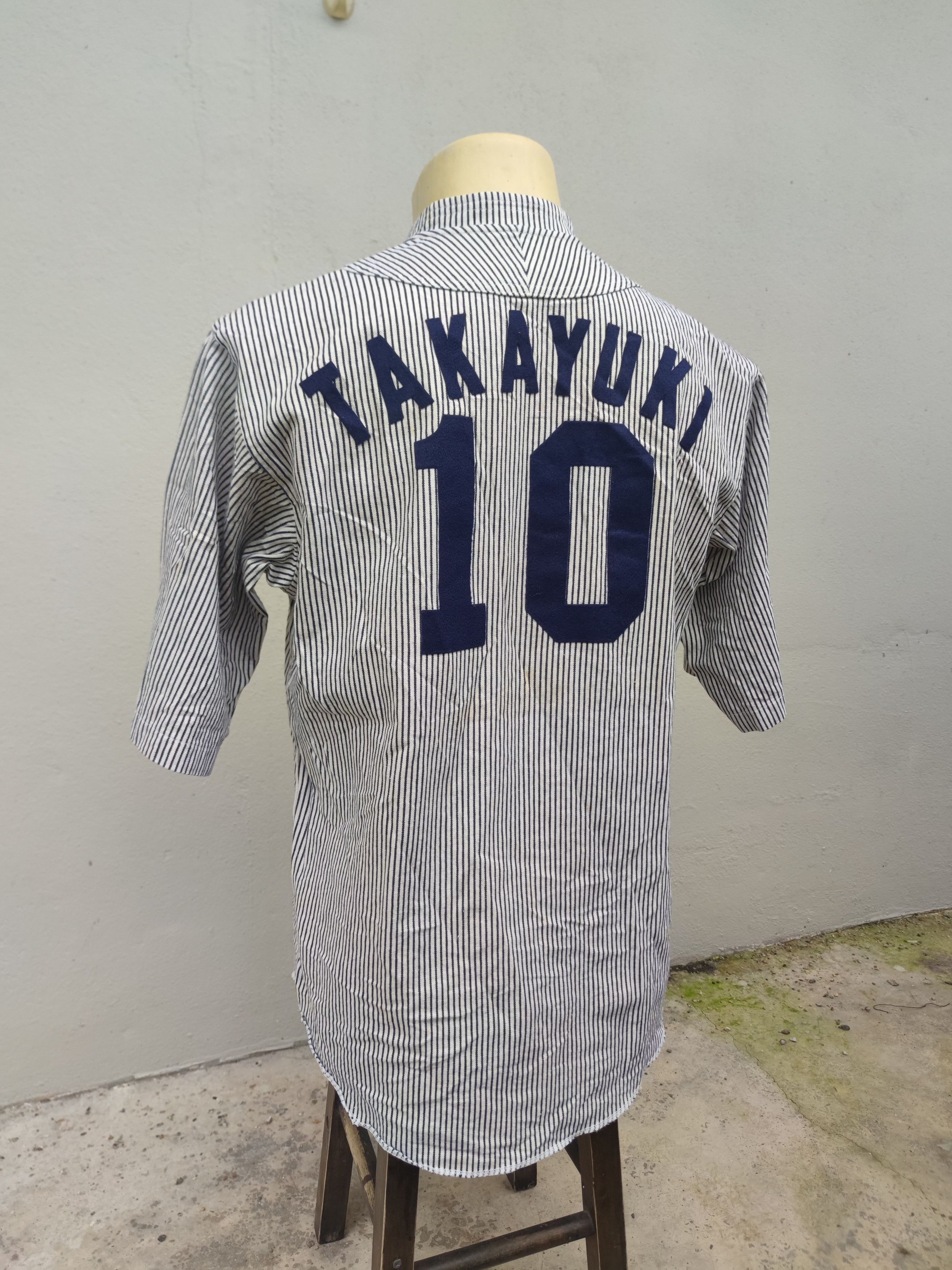 Mizuno Vintage Mizuno HOGS #10 Takayuki Hickory Stripe Size US M / EU 48-50 / 2 - 12 Thumbnail