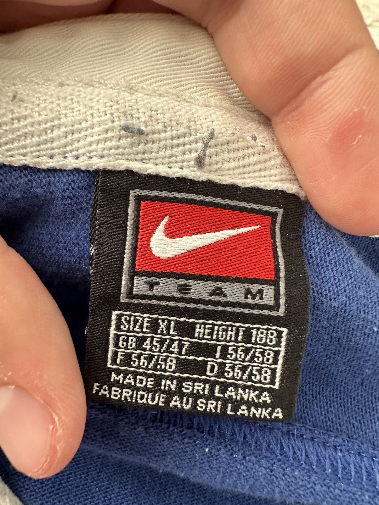 Nike Nike Vintage 90s France Rugby Union Blue Longsleeve Jersey Size US XL / EU 56 / 4 - 4 Thumbnail