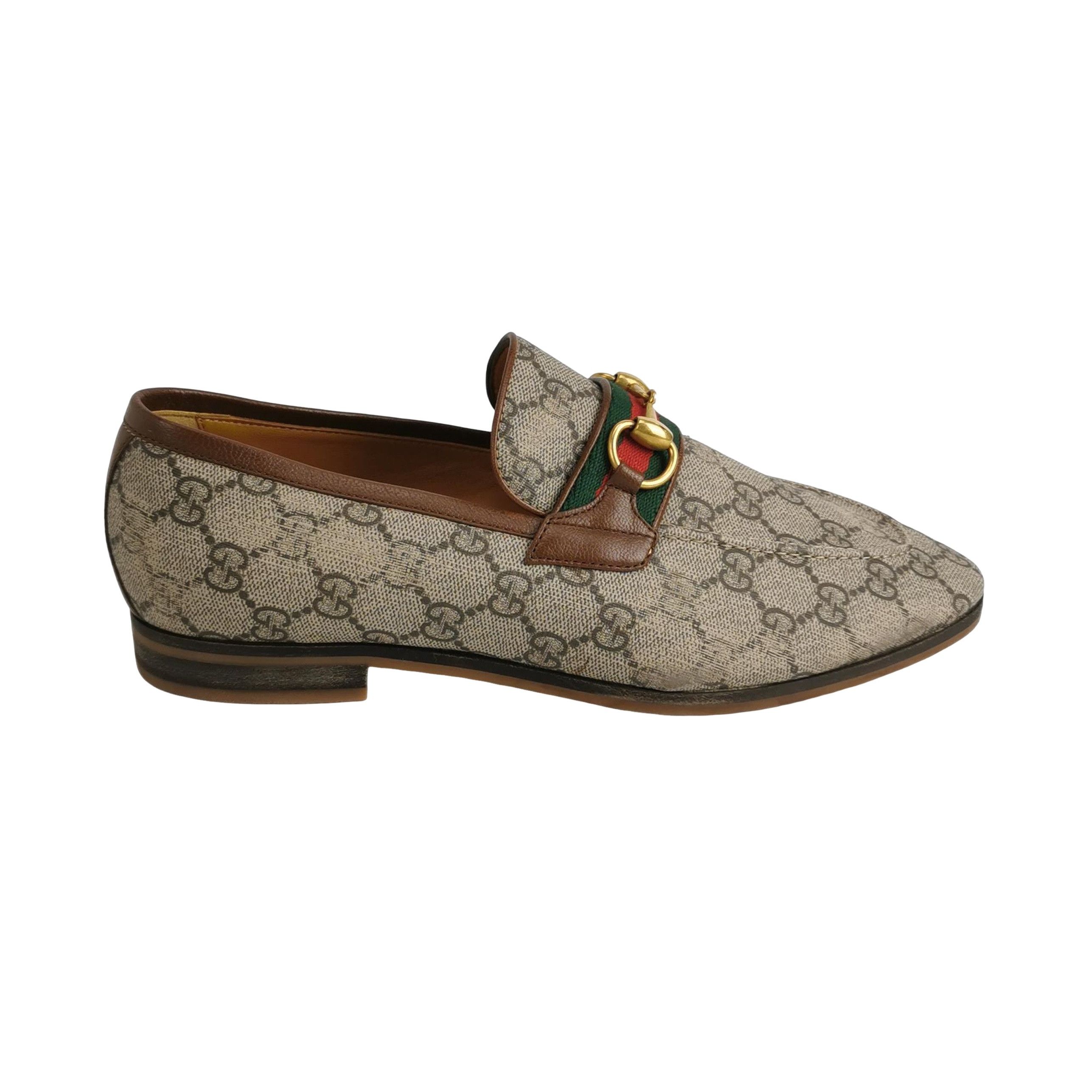 Gucci Gucci GG Supreme Horsebit Loafers 41 Size US 8 / EU 41 - 1 Thumbnail