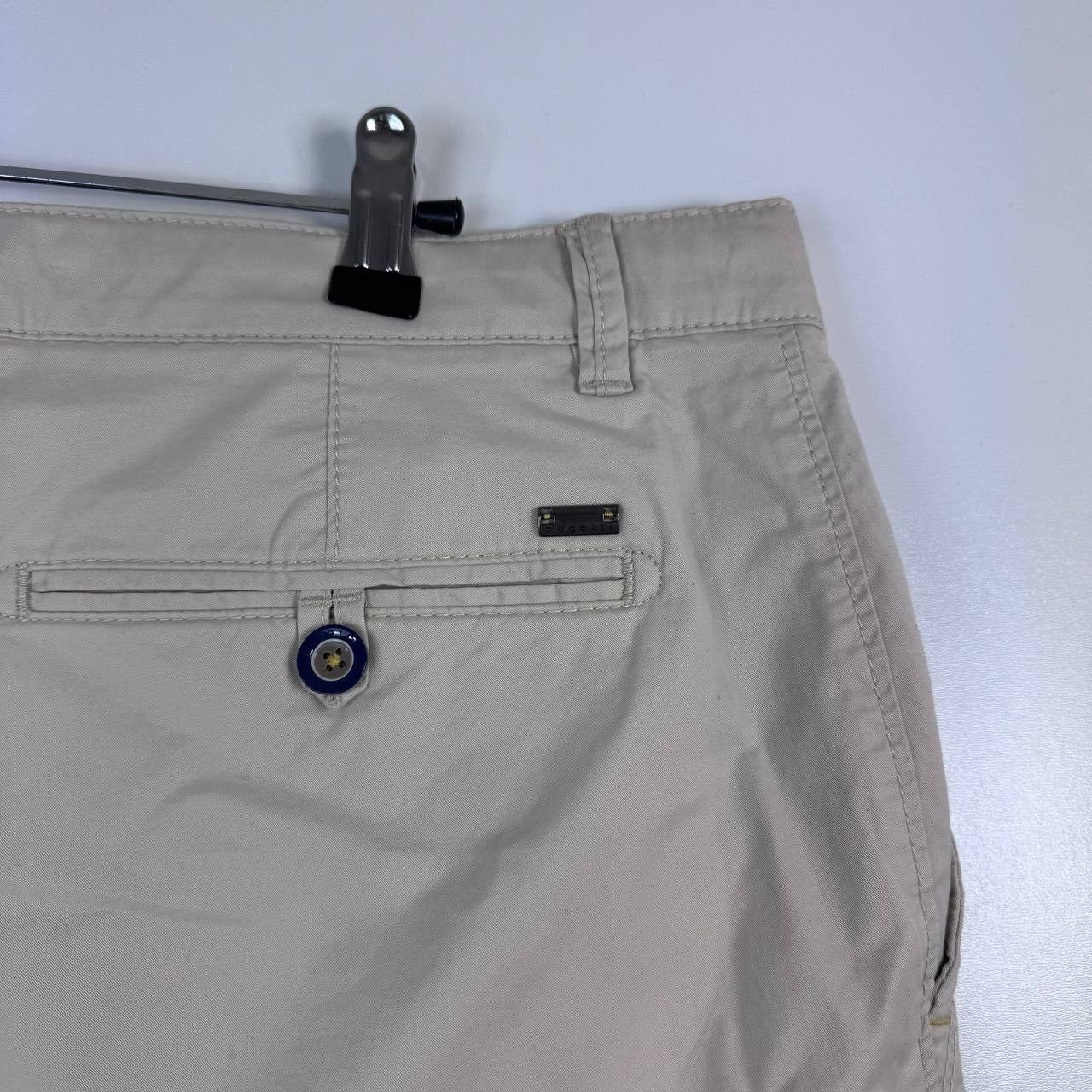 Bugatti Bugatti Mens Beige Chino Shorts Casual Smart Summer Size Xl Size US 36 / EU 52 - 8 Thumbnail