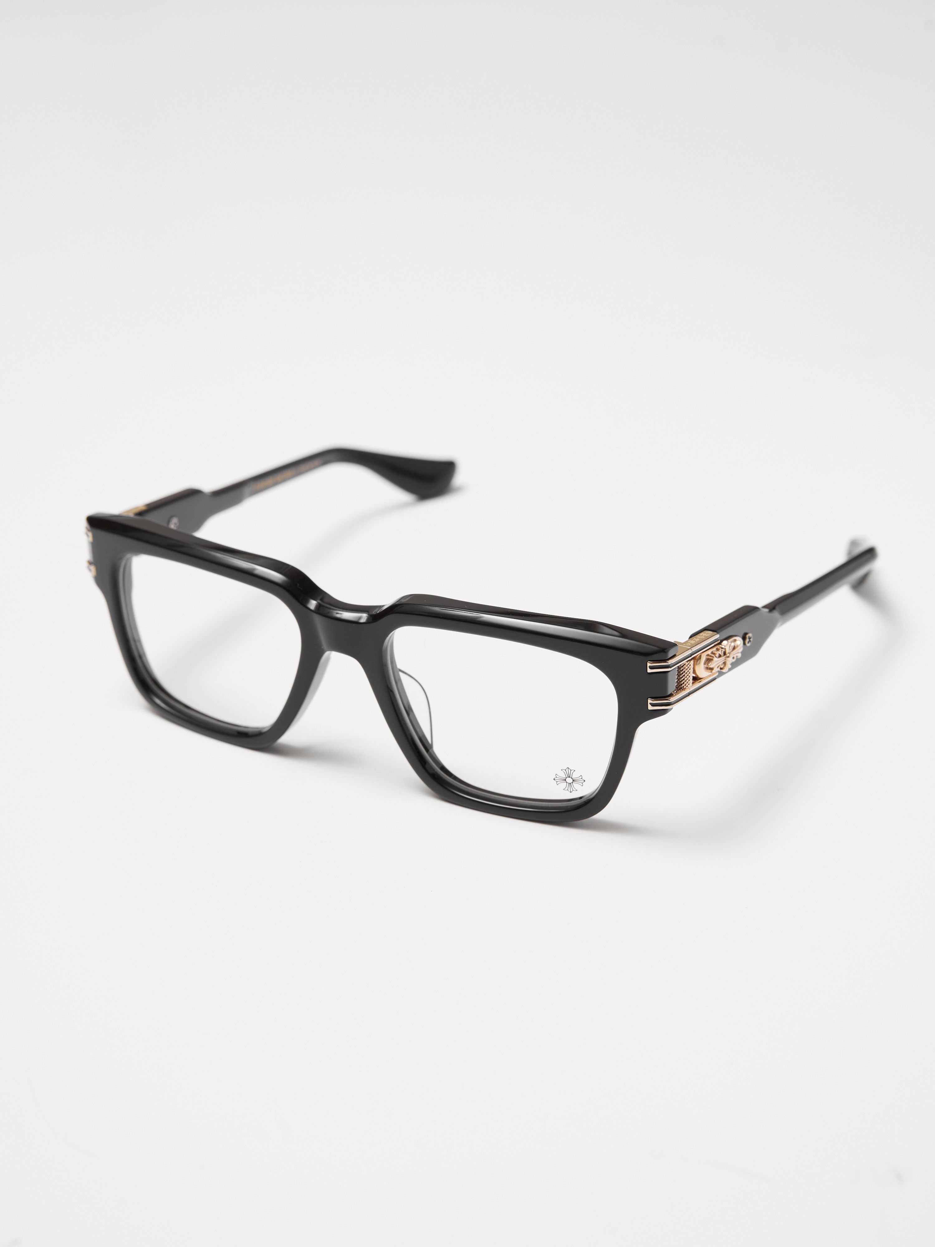 Chrome Hearts CHROME HEARTS BULGE BLACK GOLD PLATED GLASSES Size ONE SIZE - 1 Thumbnail