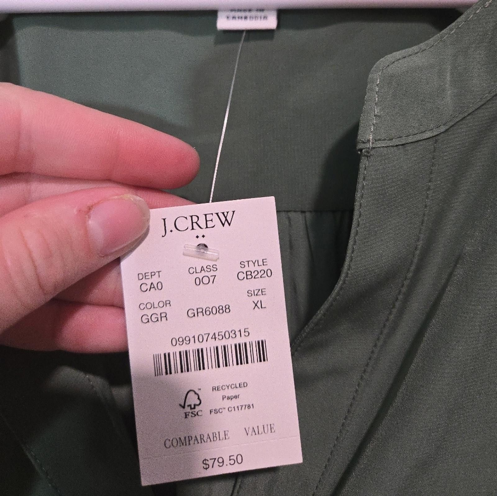 J.Crew J Crew Popover Placket Blouse Size XL / US 12-14 / IT 48-50 - 4 Thumbnail
