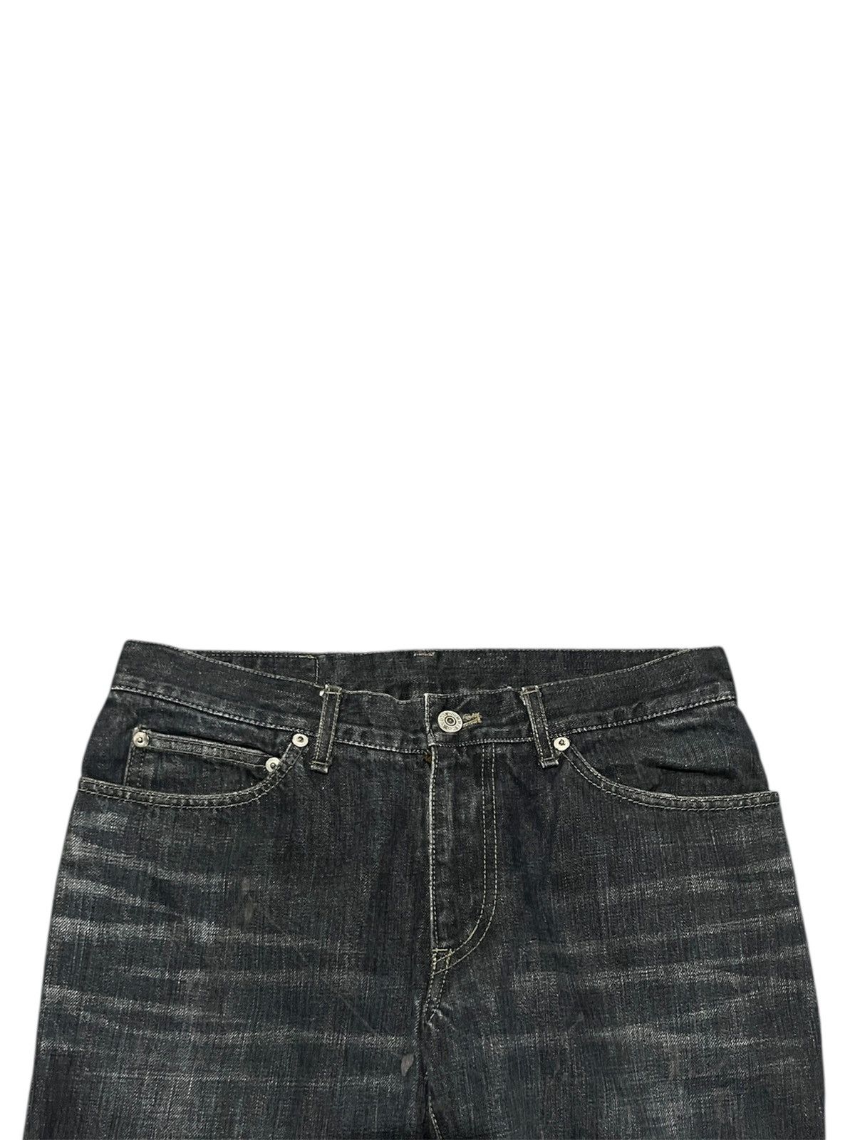 Issey Miyake Tete Homme Issey Miyake Painter Distressed Flare Jean Size US 30 / EU 46 - 3 Thumbnail