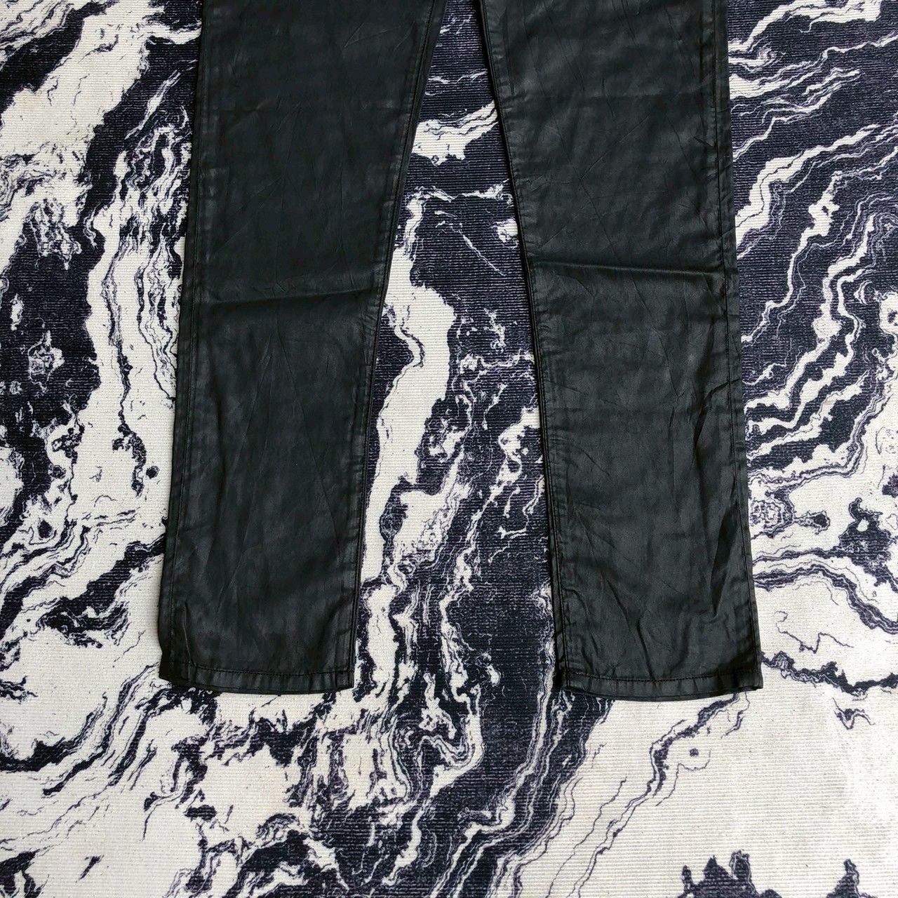 R13 R13 Waxed Droopy Skinny Jeans Made in Italy Size 26/Waist33” Size 33" - 3 Thumbnail