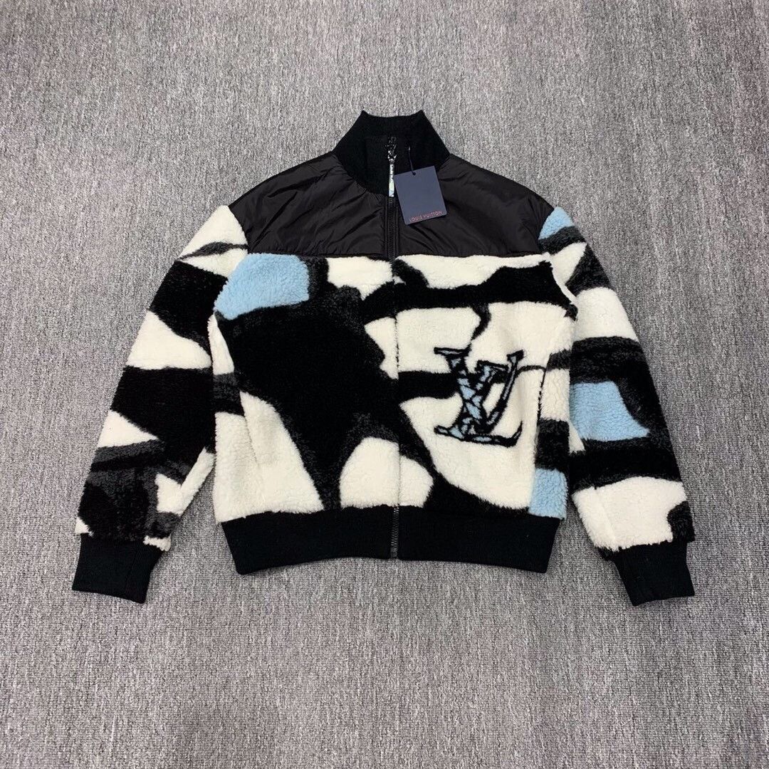 Louis Vuitton Louis Vuitton Color-block polar fleece teddy jacket Nextarr Size US S / EU 44-46 / 1 - 1 Thumbnail