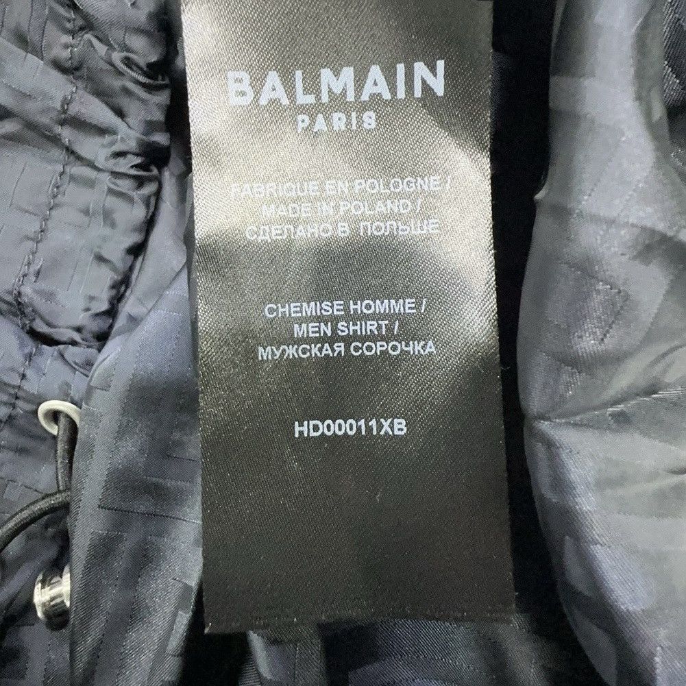 Balmain Balmain FW22 Monogram Nylon Shirt Size US L / EU 52-54 / 3 - 3 Thumbnail