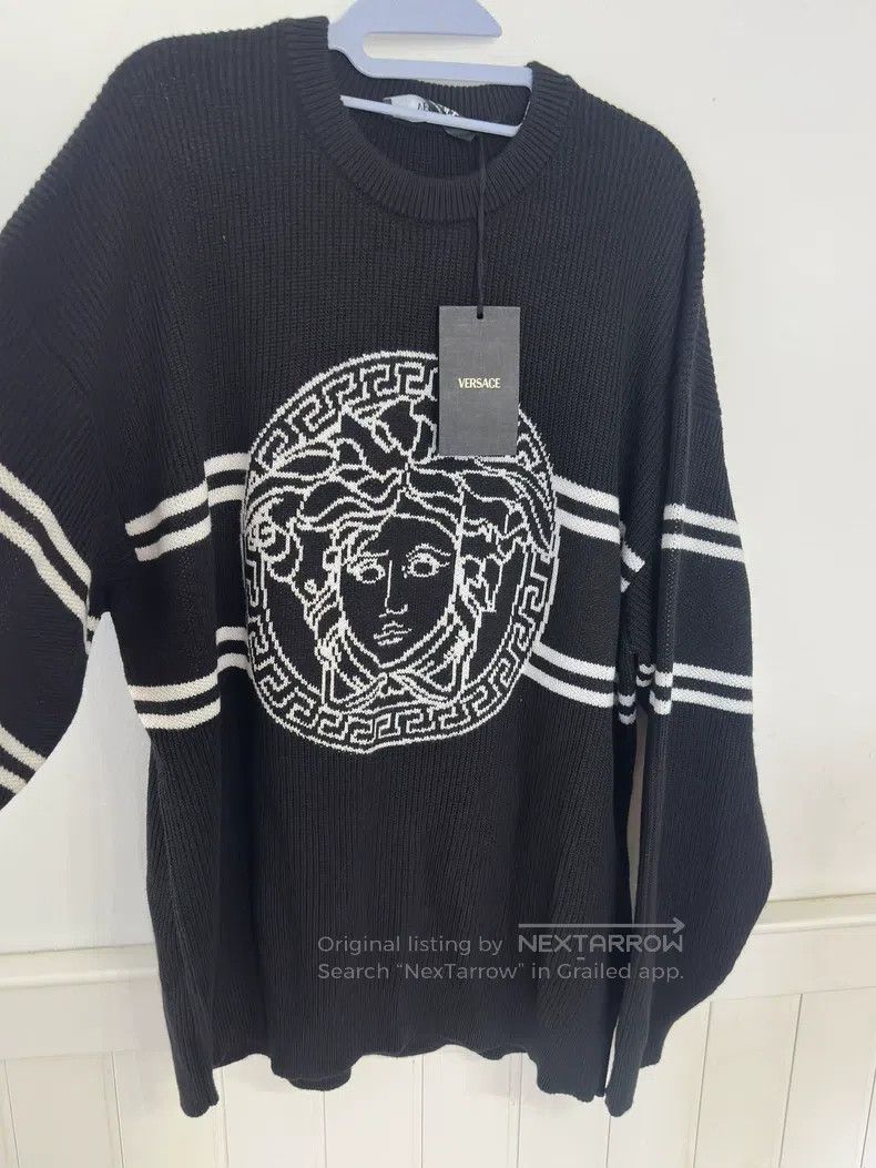 Versace Versace Medusa wool knitted sweater Size US L / EU 52-54 / 3 - 3 Thumbnail