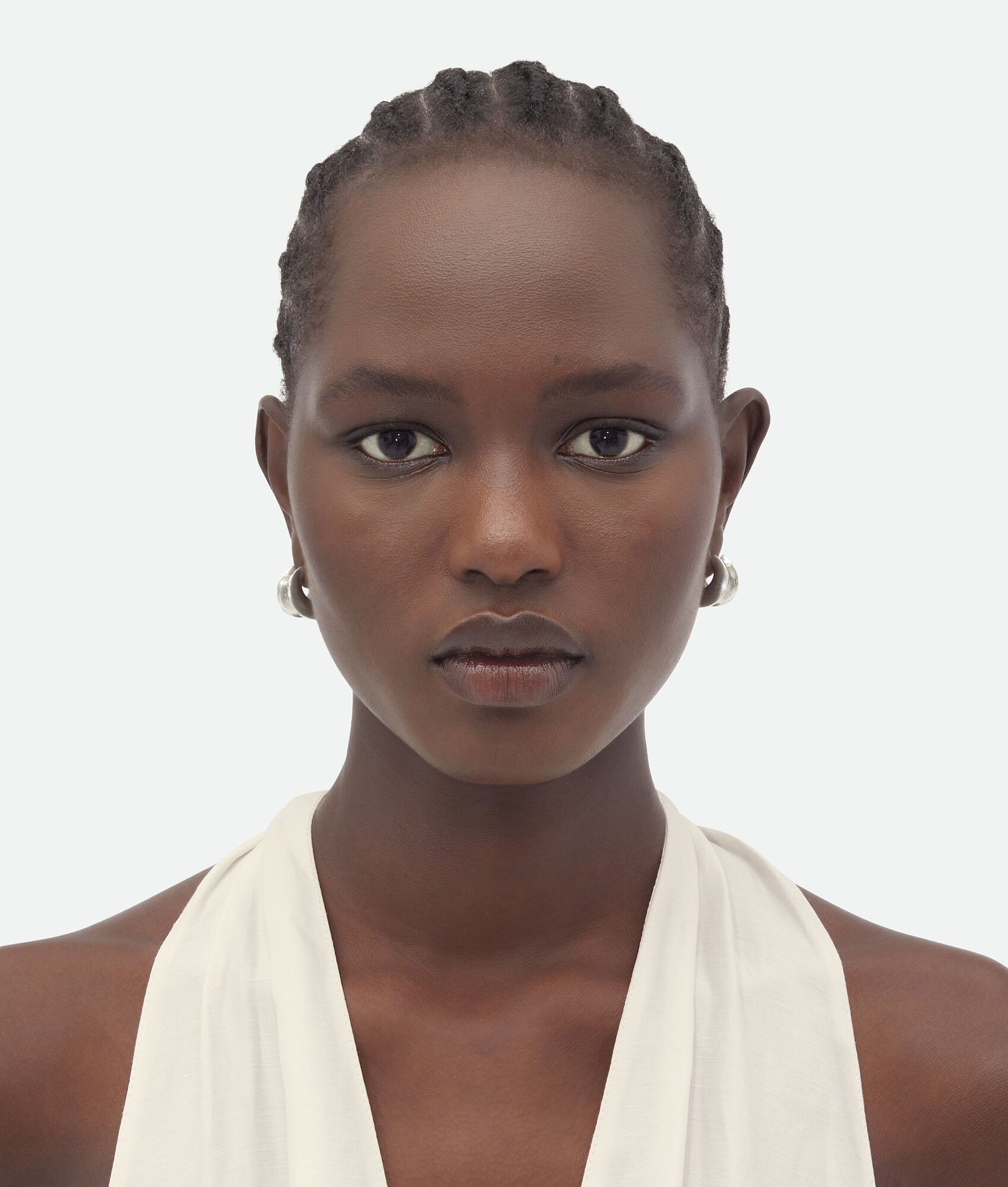 Bottega Veneta o1w1db10525 Size: OS / Small H Beam Earrings in Silver Size ONE SIZE - 2 Thumbnail
