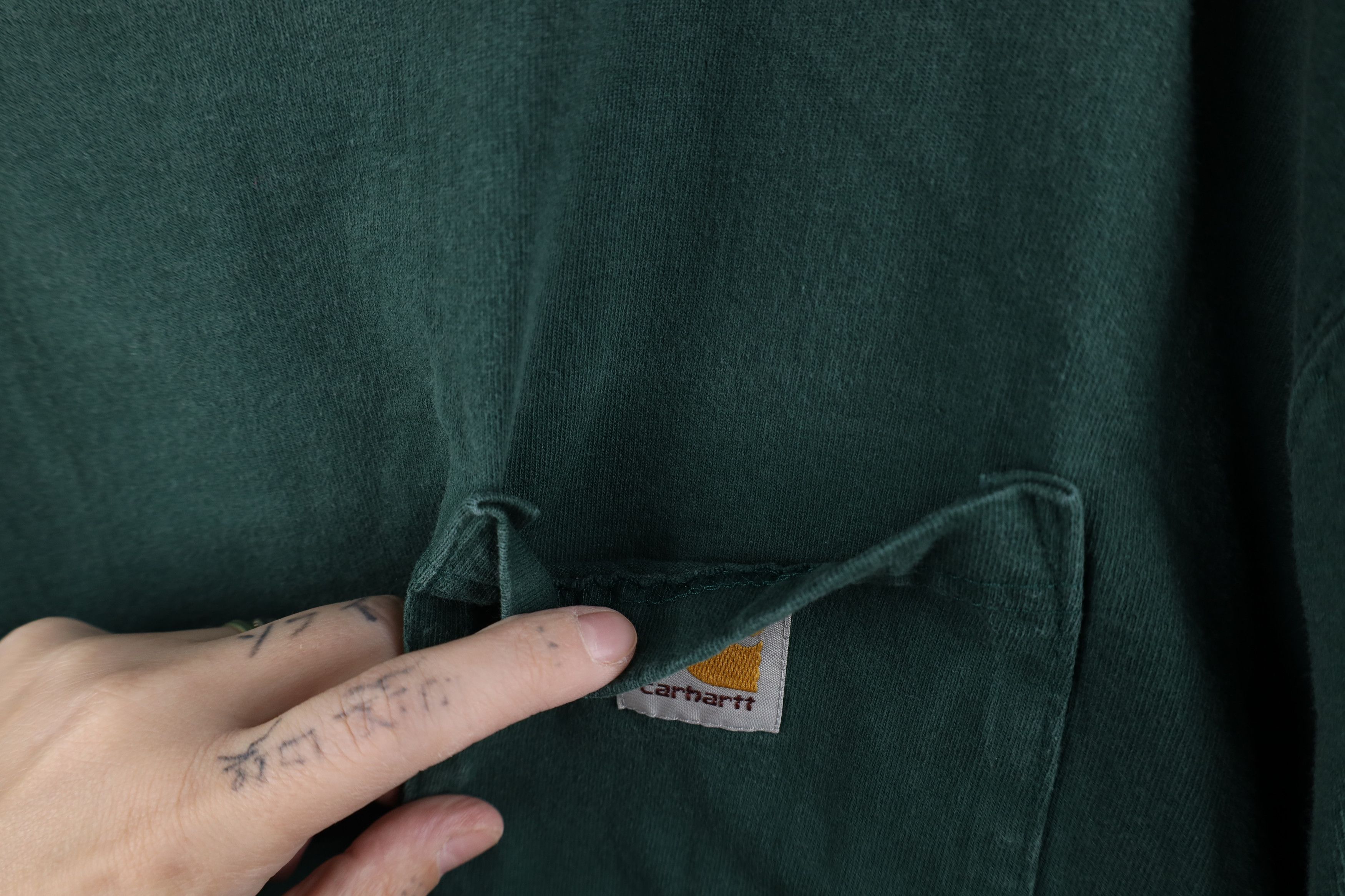 Carhartt Vintage Y2K Carhartt Spell Long Sleeve T-Shirt Green Cotton Size US L / EU 52-54 / 3 - 5 Thumbnail