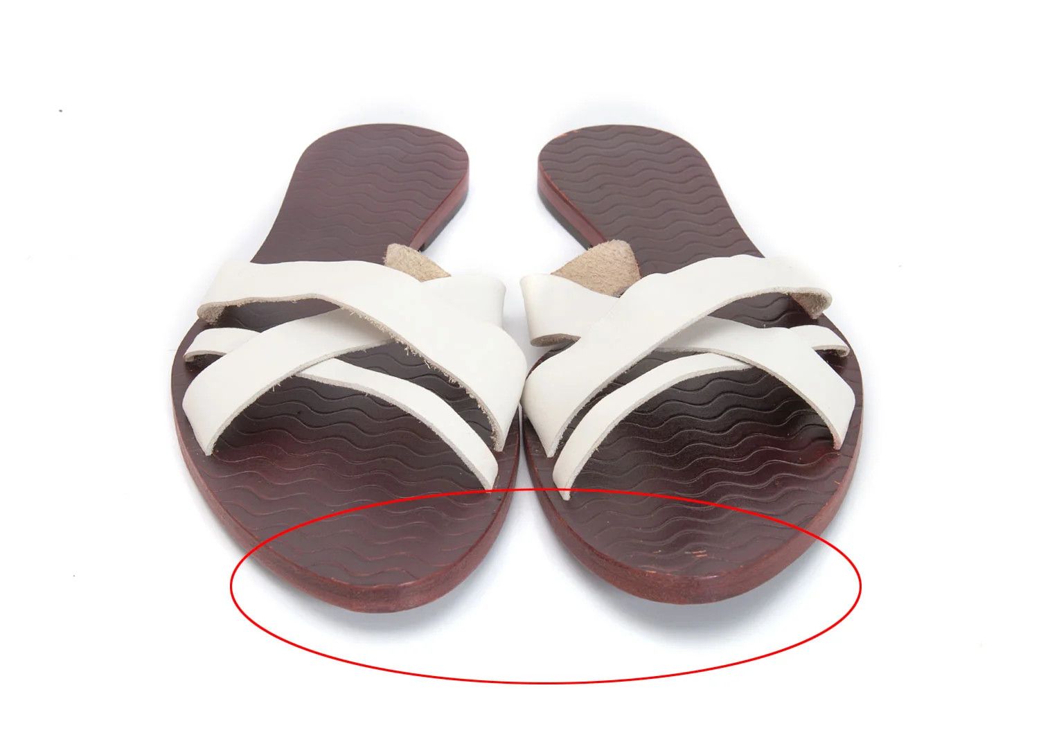 Jean Paul Gaultier Leather Cross Strap Sandals in Black and White Size 25 Size US 7 / EU 40 - 2 Thumbnail
