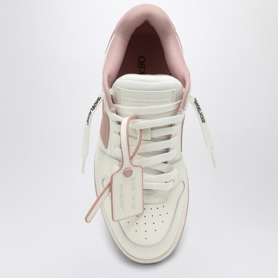 Off-White o1d2blof0924 Out Of Office Low Trainer in White & Pink Size US 7.5 / IT 37.5 - 3 Thumbnail