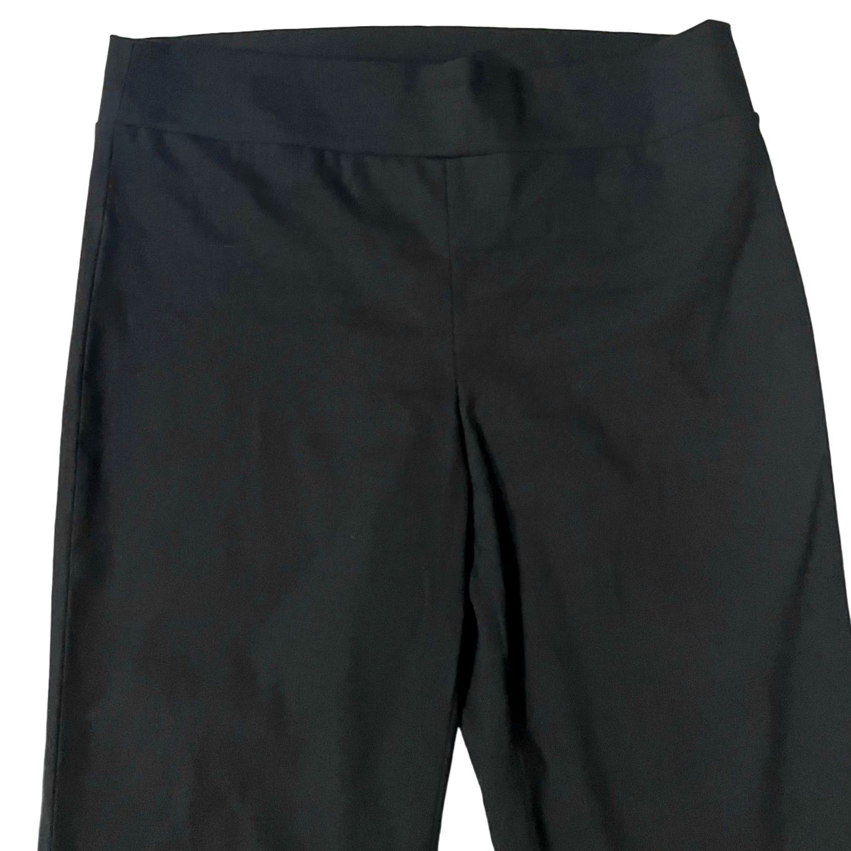 Vintage Fitzroy & Willa Pants Women’s Black Pull On Cotton Stretch Size L Size 36" / US 14 / IT 50 - 2 Thumbnail