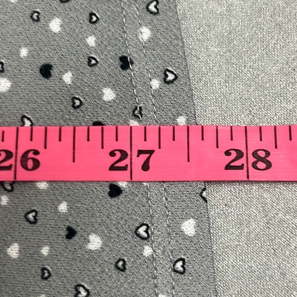 Other Adrianna Papell Womens 2X Gray Black Heart Print Blouse Size XXL / US 16-18 / IT 52-54 - 10 Thumbnail