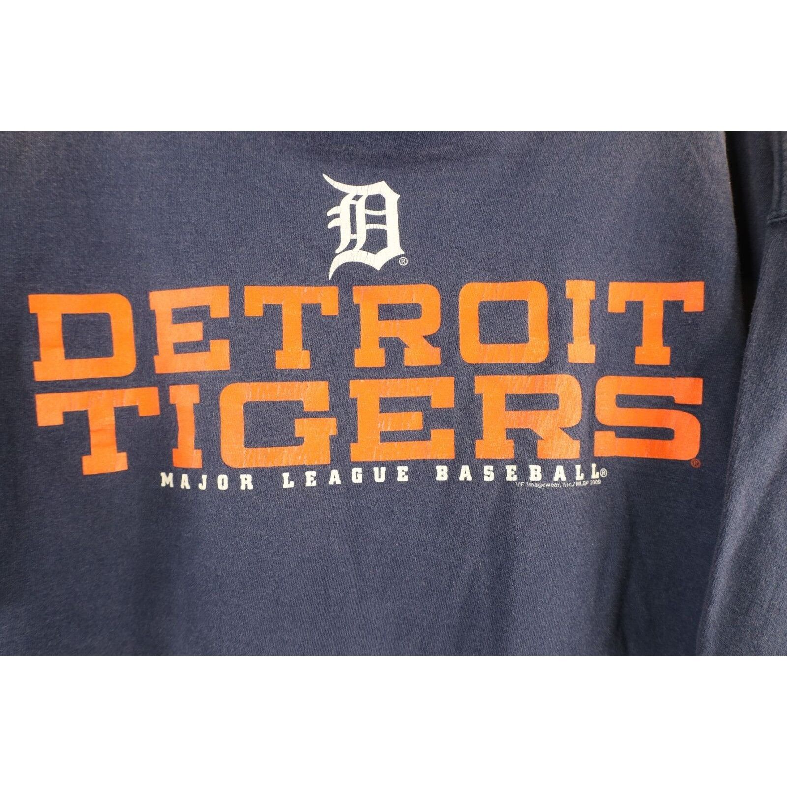 Vintage Vintage Faded Spell Out Detroit Tigers Baseball T-Shirt Size US XL / EU 56 / 4 - 6 Thumbnail