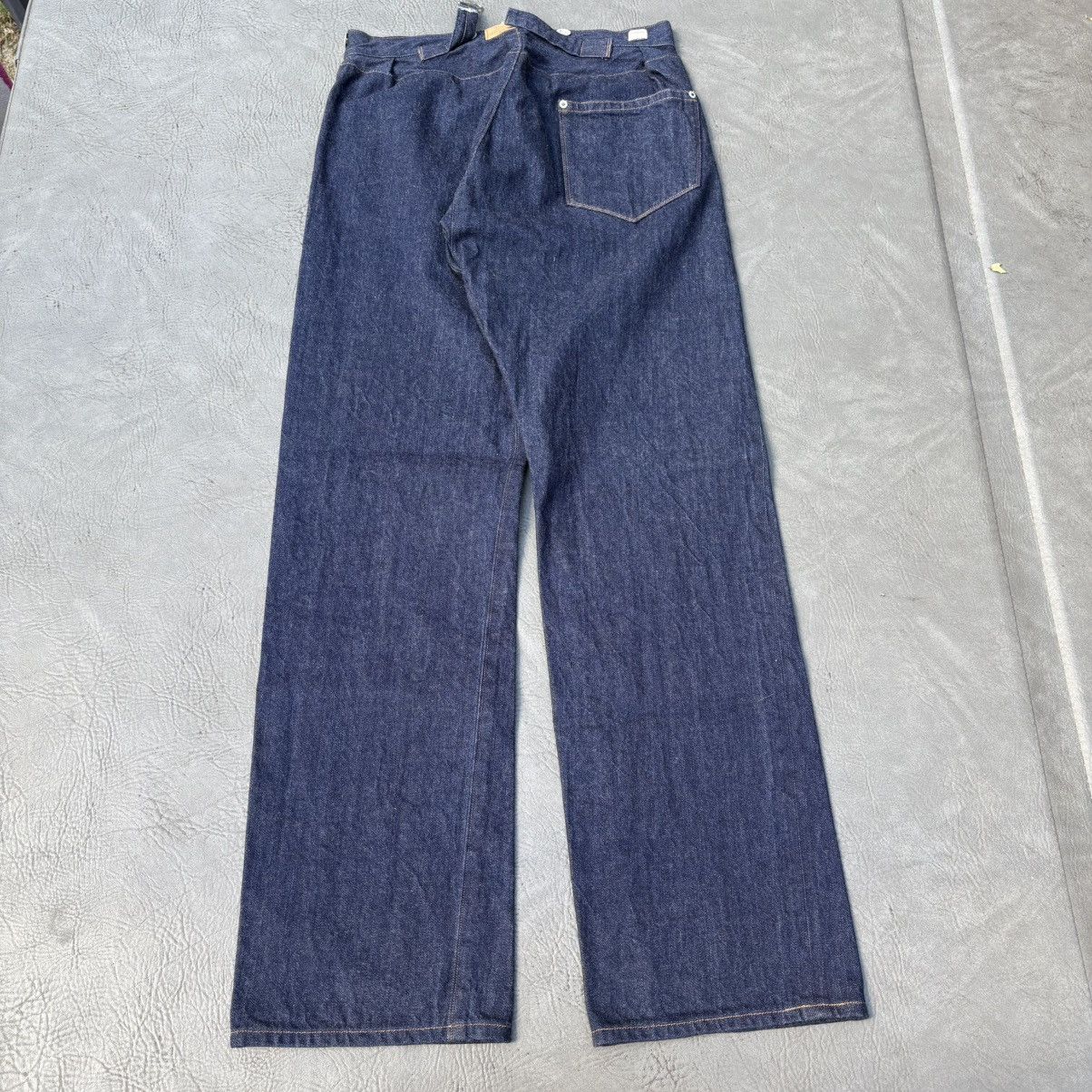 Ooe Yofukuten Ooe Yofukuten No.1124xx Blue Denim Overalls Linen Sewed 31 Size US 31 - 9 Thumbnail
