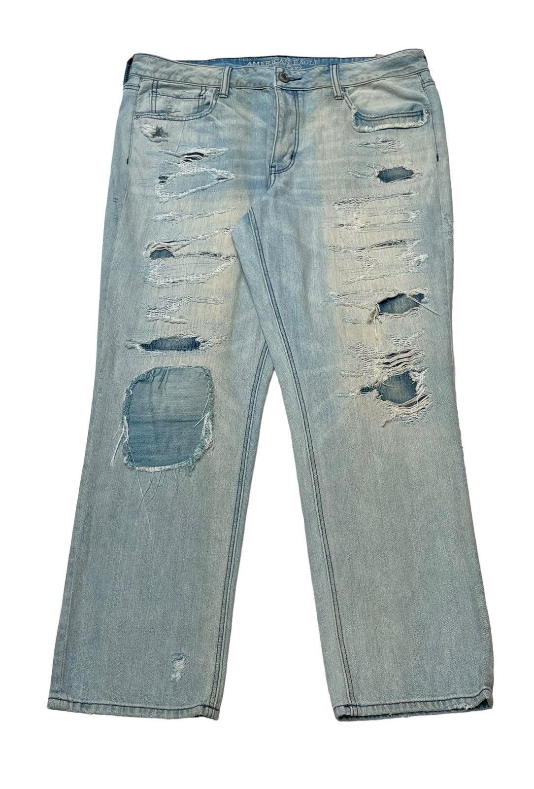American Eagle Outfitters × Vintage Vintage American Eagle Outfitters Distressed Jeans 2000s Size US 38 / EU 54 - 1 Thumbnail
