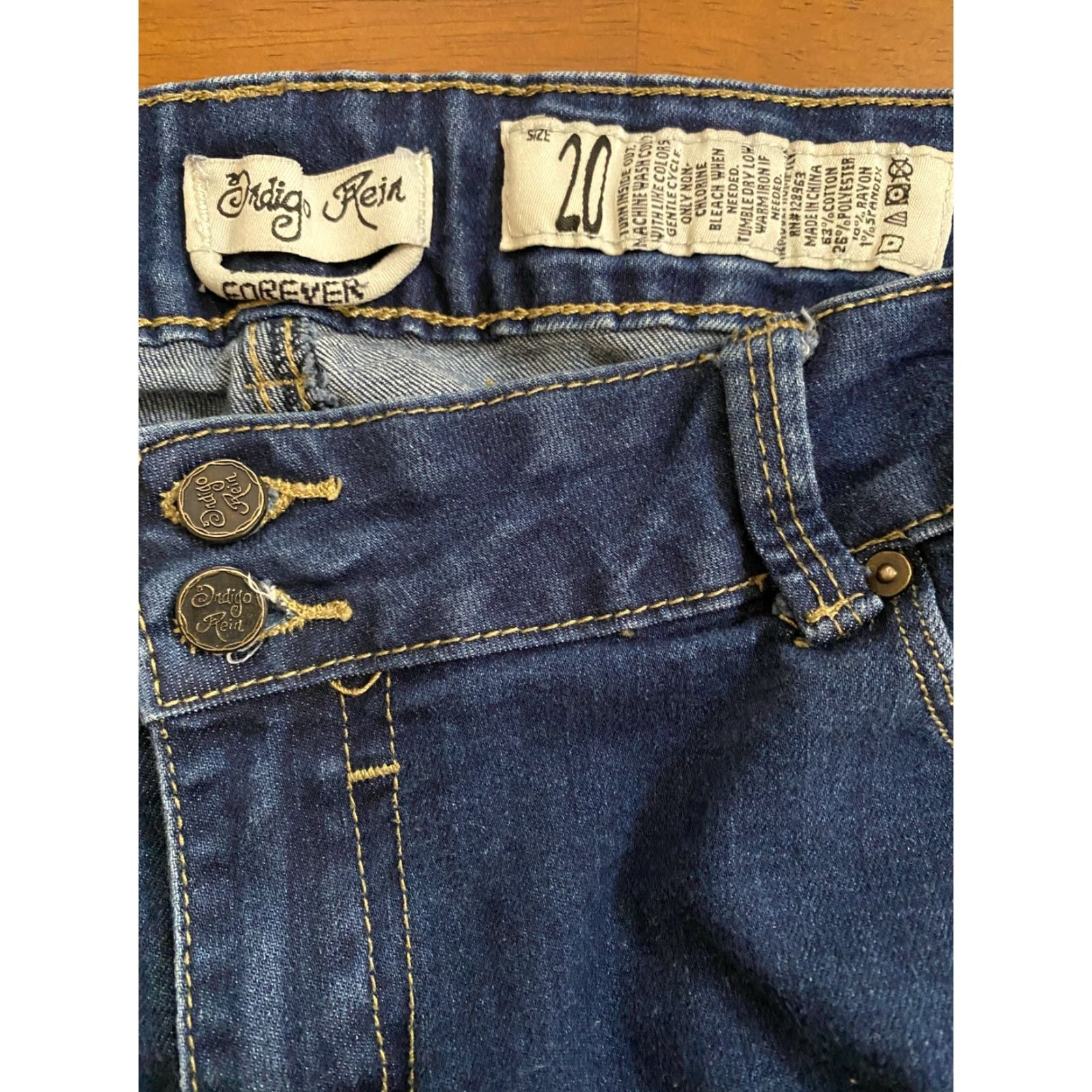 Forever 21 Indigo Rein Forever Jeans Womens Size 20 Blue Jeans Regular Size 20 Women Comfort Fit Blue Forever Jeans Size 42" / US 20 - 5 Thumbnail