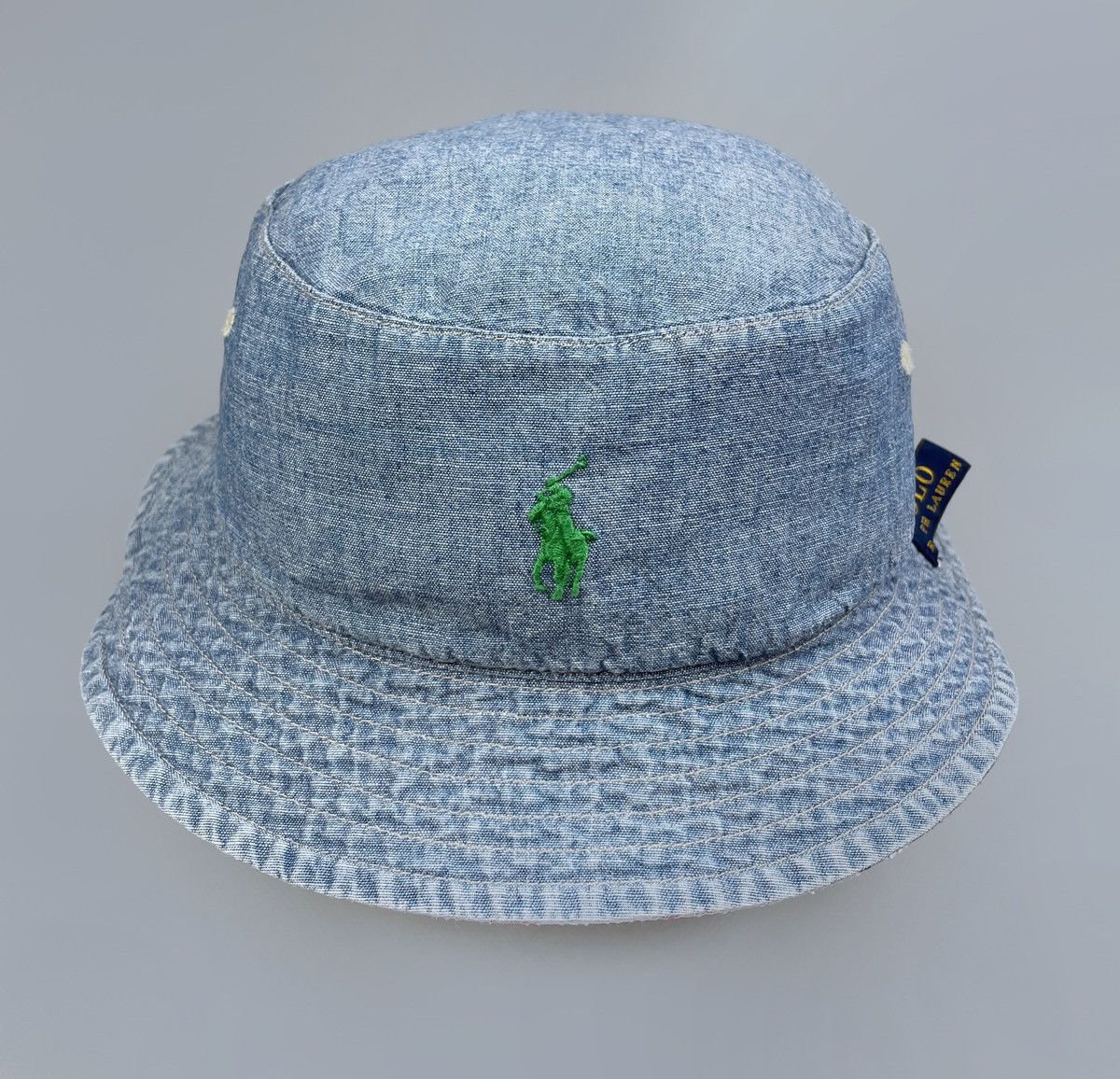 Polo Ralph Lauren Polo Ralph Lauren Double Side Floral & Denim Bucket Hat OS Size ONE SIZE - 6 Thumbnail