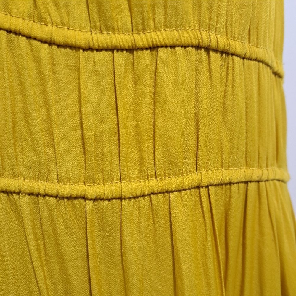 Anthropologie Anthropologie Dolan Goldenrod Boho Tiered Sleeveless Maxi Dr Size M / US 6-8 / IT 42-44 - 9 Thumbnail