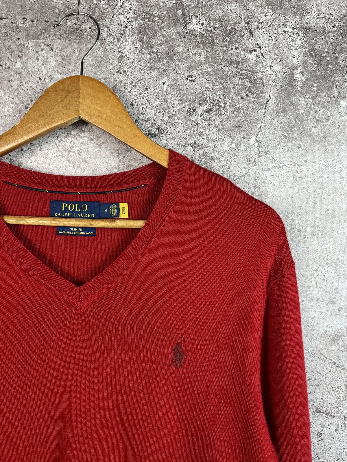 Polo Ralph Lauren Slim Fit Washable Merino Wool Sweater Size US M / EU 48-50 / 2 - 1 Thumbnail