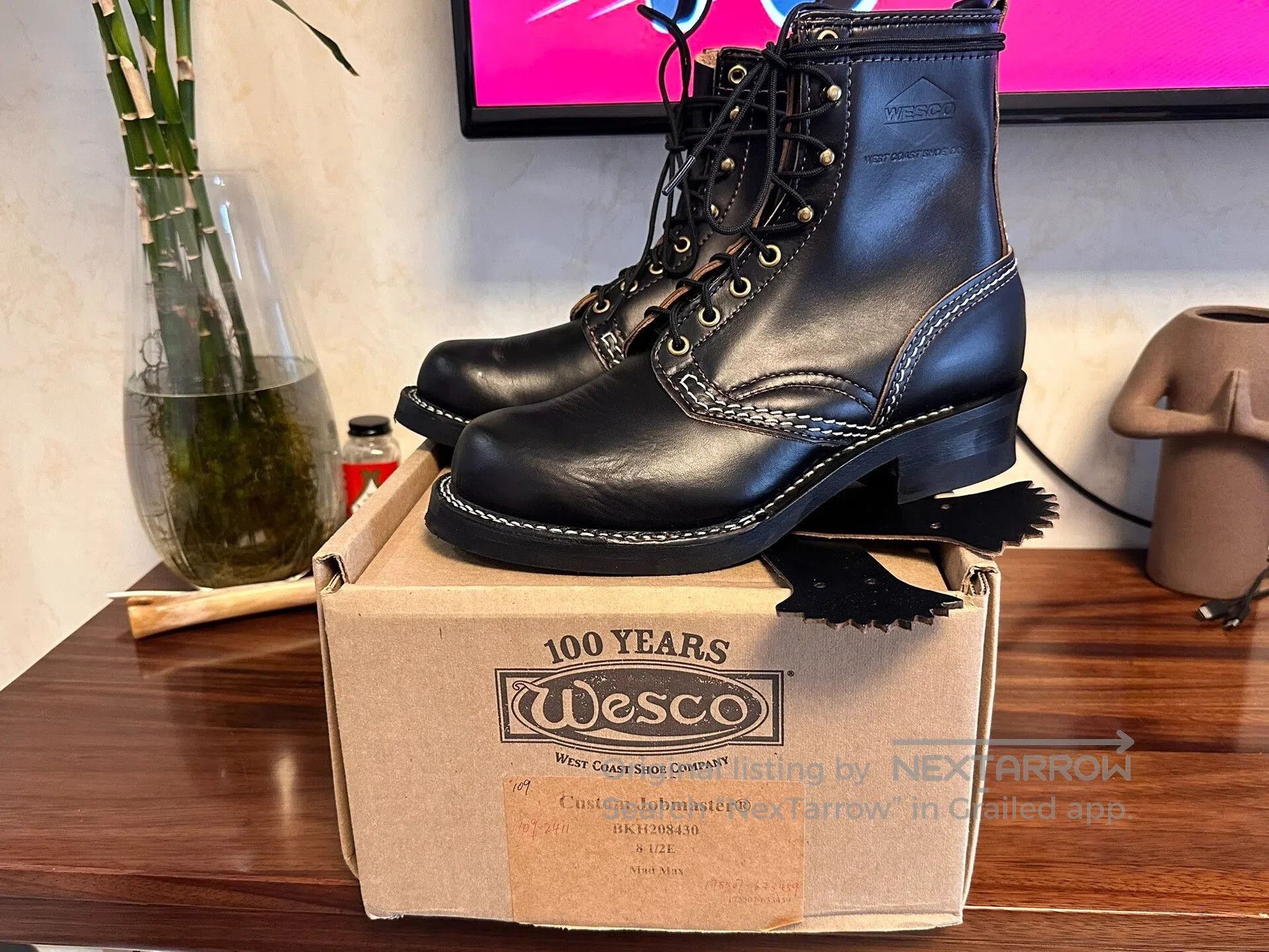 WESCO Wesco Jobmaster Work Boots. Size US 8.5 / EU 41-42 - 1 Thumbnail
