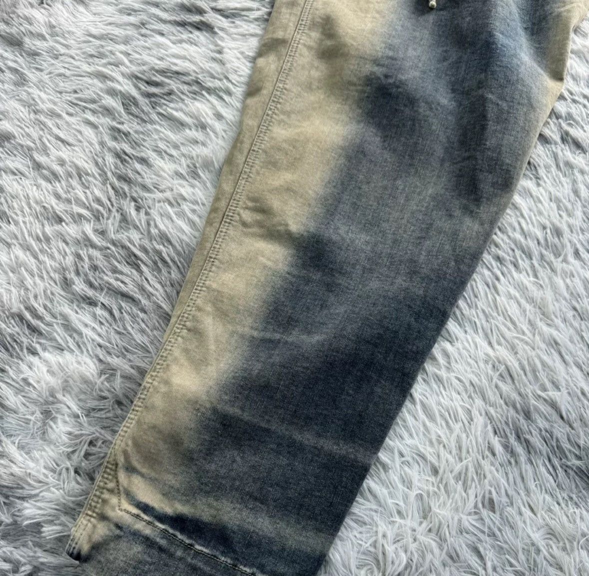 Rick Owens Rick Owens Drkshdw 23SS Geth Bela Gradient Denim Half Skirt Size 26" / US 2 / IT 38 - 4 Thumbnail