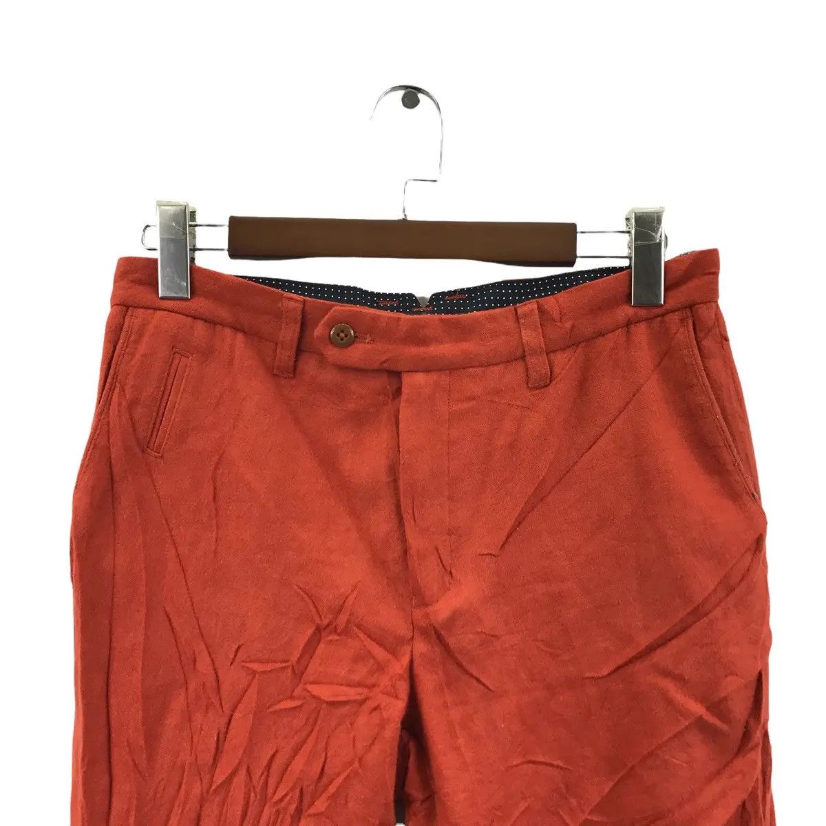 ADAM ET ROPE Vtg 90’ ADAM ET ROPE Orange Minimalist Pant Casual Trouser Size US 31 - 2 Thumbnail