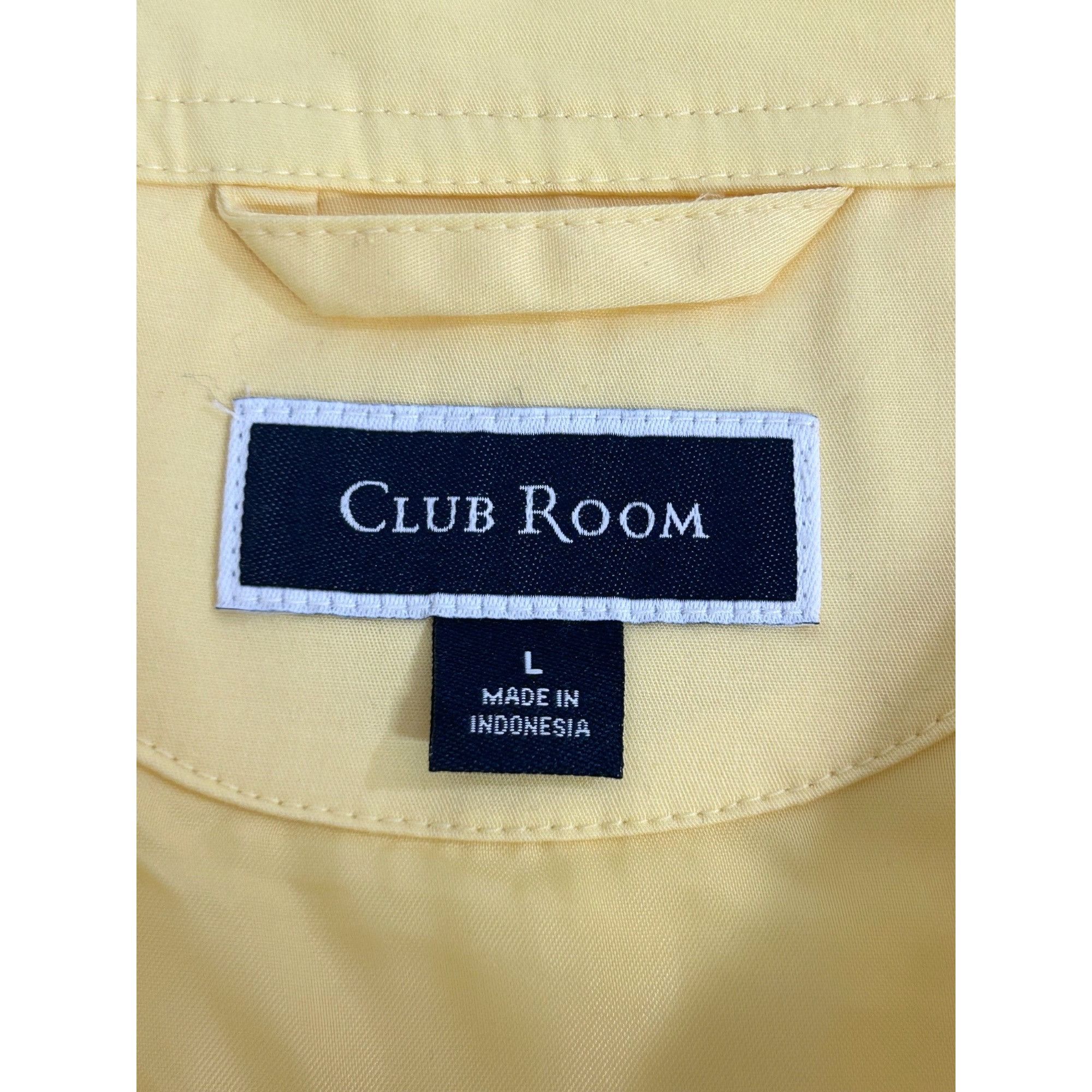 Club Room Club Room Men’s Bomber Jacket L Yellow Lightweight Mock Nec Size US L / EU 52-54 / 3 - 5 Thumbnail