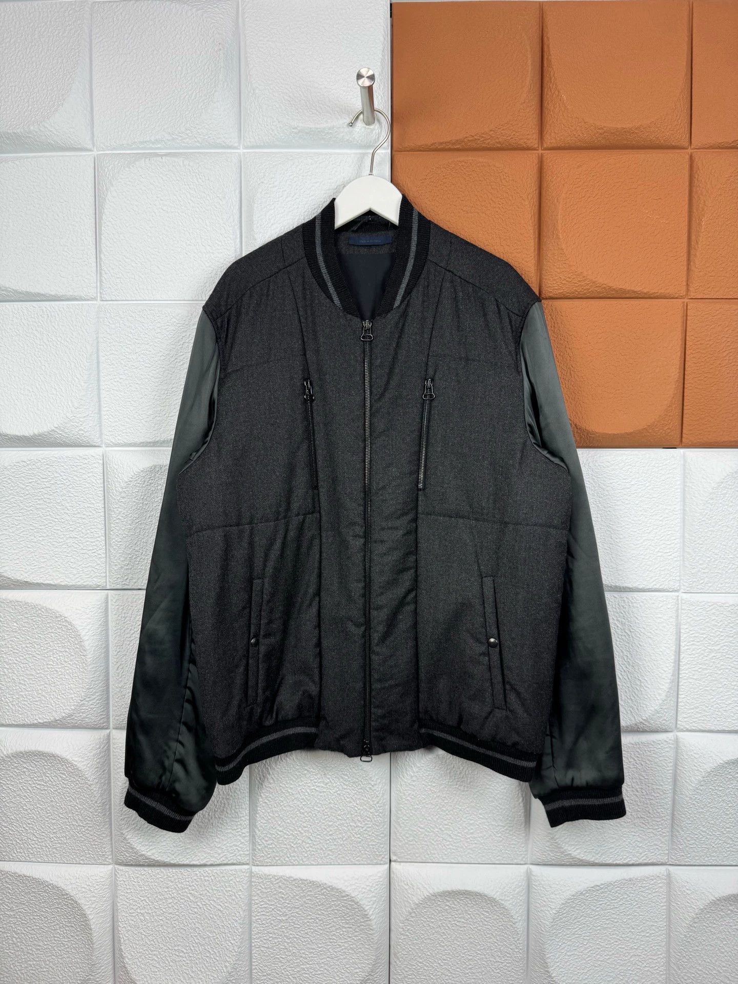 Lanvin Lanvin color blocked corduroy cashmere zipper jacket Size US L / EU 52-54 / 3 - 1 Thumbnail