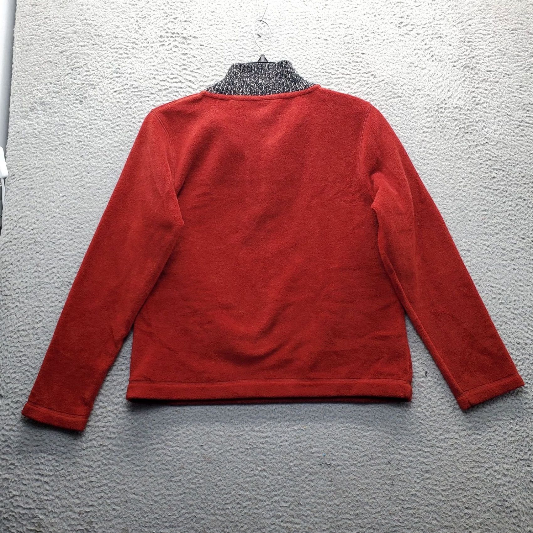 Eddie Bauer VINTAGE Eddie Bauer Birch Valley Fleece Mock Sweater Mens M Dark Red Long Sleeve Size US M / EU 48-50 / 2 - 2 Thumbnail