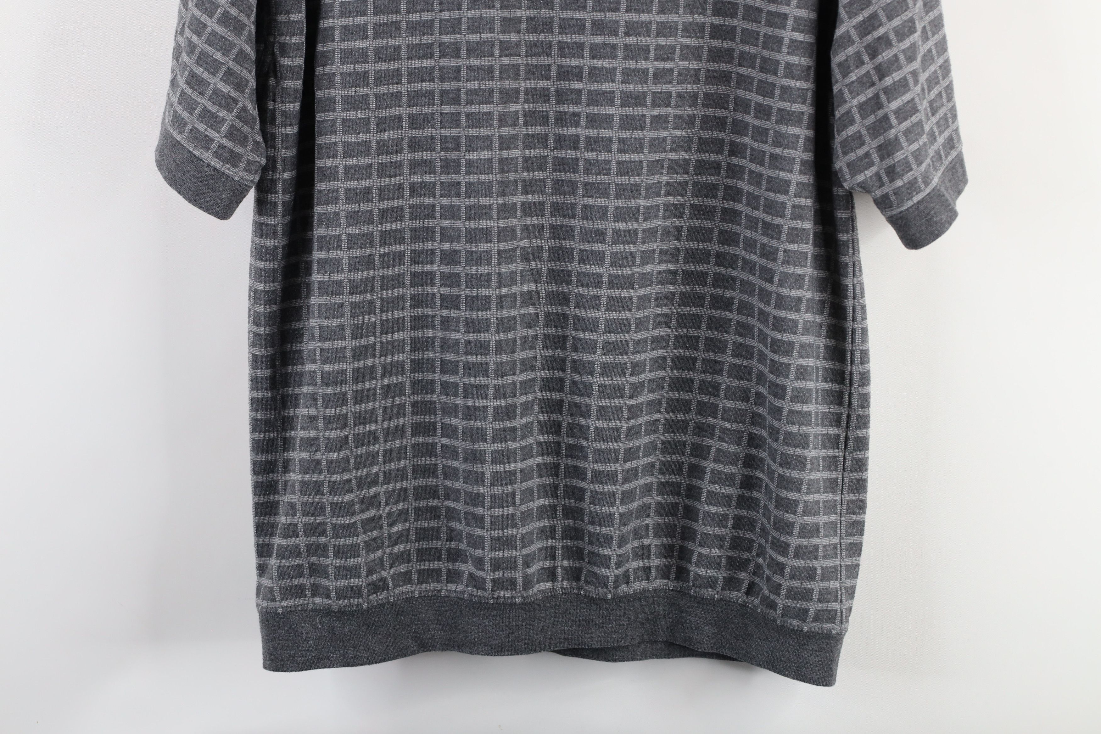Vintage Vintage 90s Streetwear Checkered Pullover Polo Shirt Gray Size US M / EU 48-50 / 2 - 8 Thumbnail