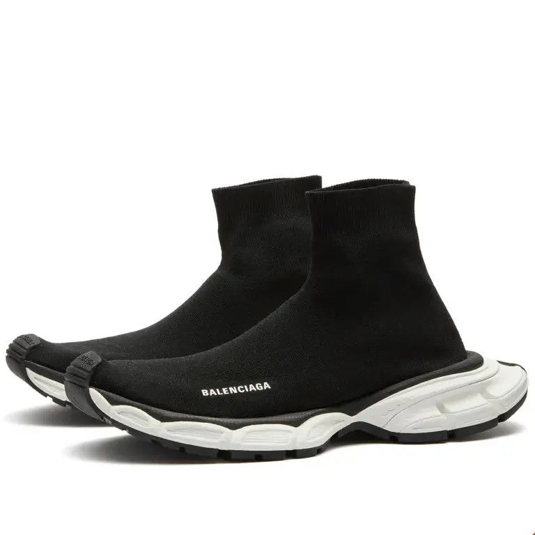 Balenciaga o1w1db10825 3XL Sock Recycled Knit Sneakers in Black Size US 6 / EU 39 - 5 Thumbnail