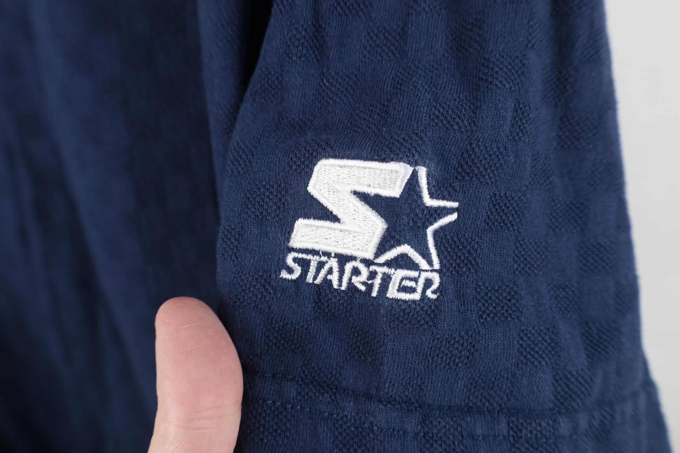 Starter Vintage 90s Starter University of Michigan Knit Polo Shirt Size US M / EU 48-50 / 2 - 4 Thumbnail