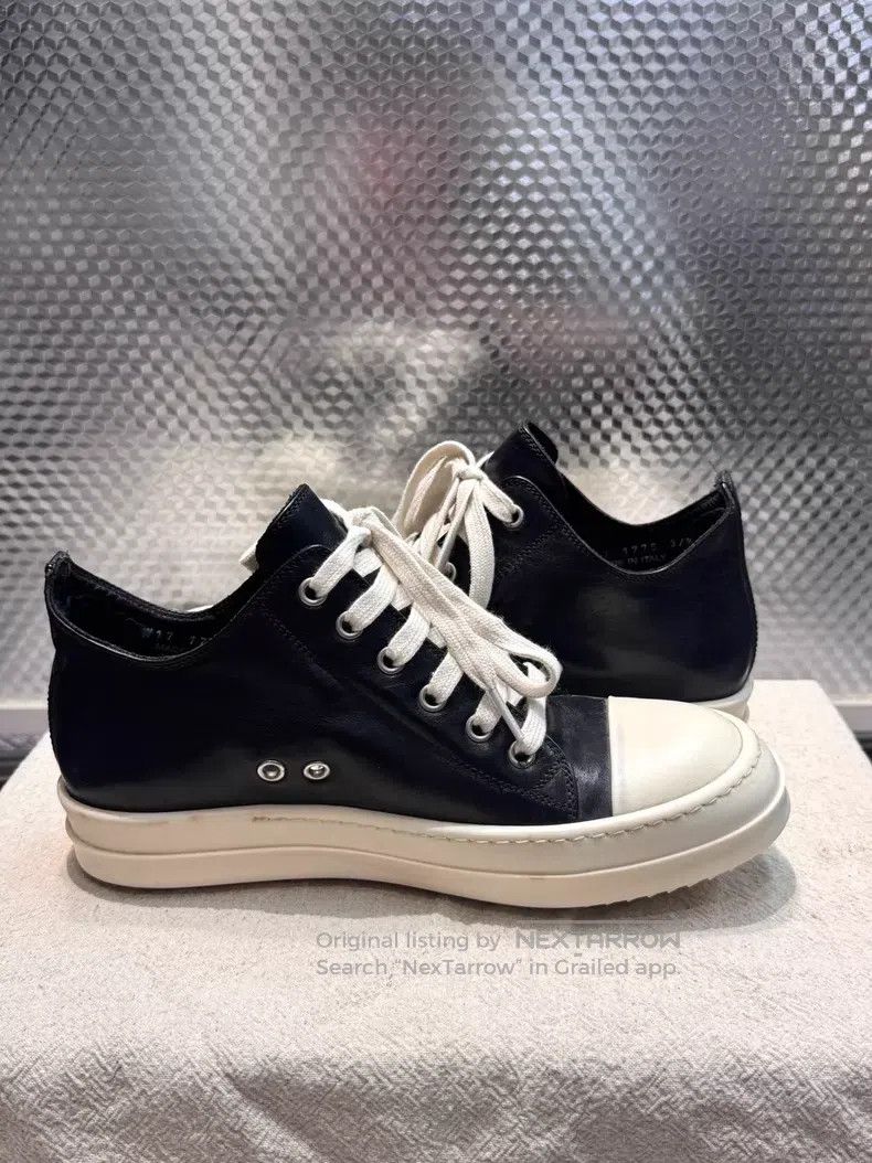 Rick Owens Rick Owens Leather black and white high-top shoes| Size US 7 / IT 37 - 5 Thumbnail