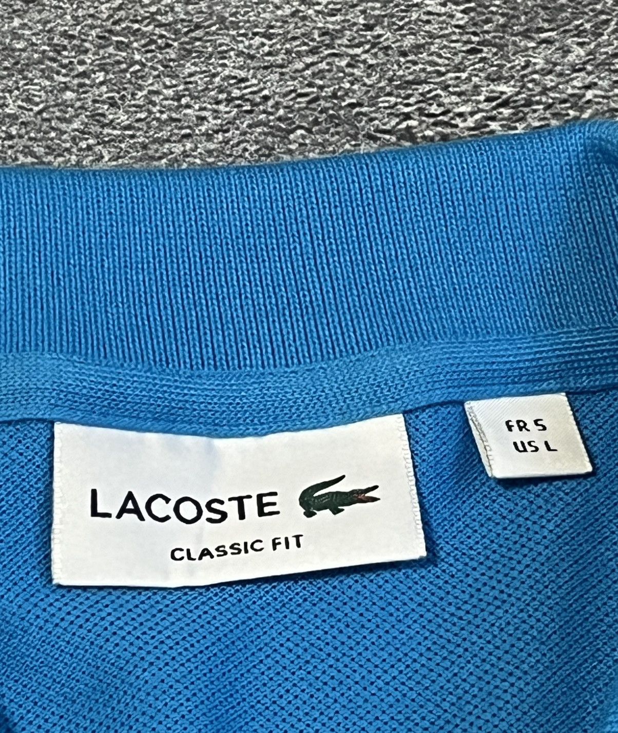 Lacoste Lacoste Classic Fit Blue Polo Shirt Size US L / EU 52-54 / 3 - 6 Thumbnail