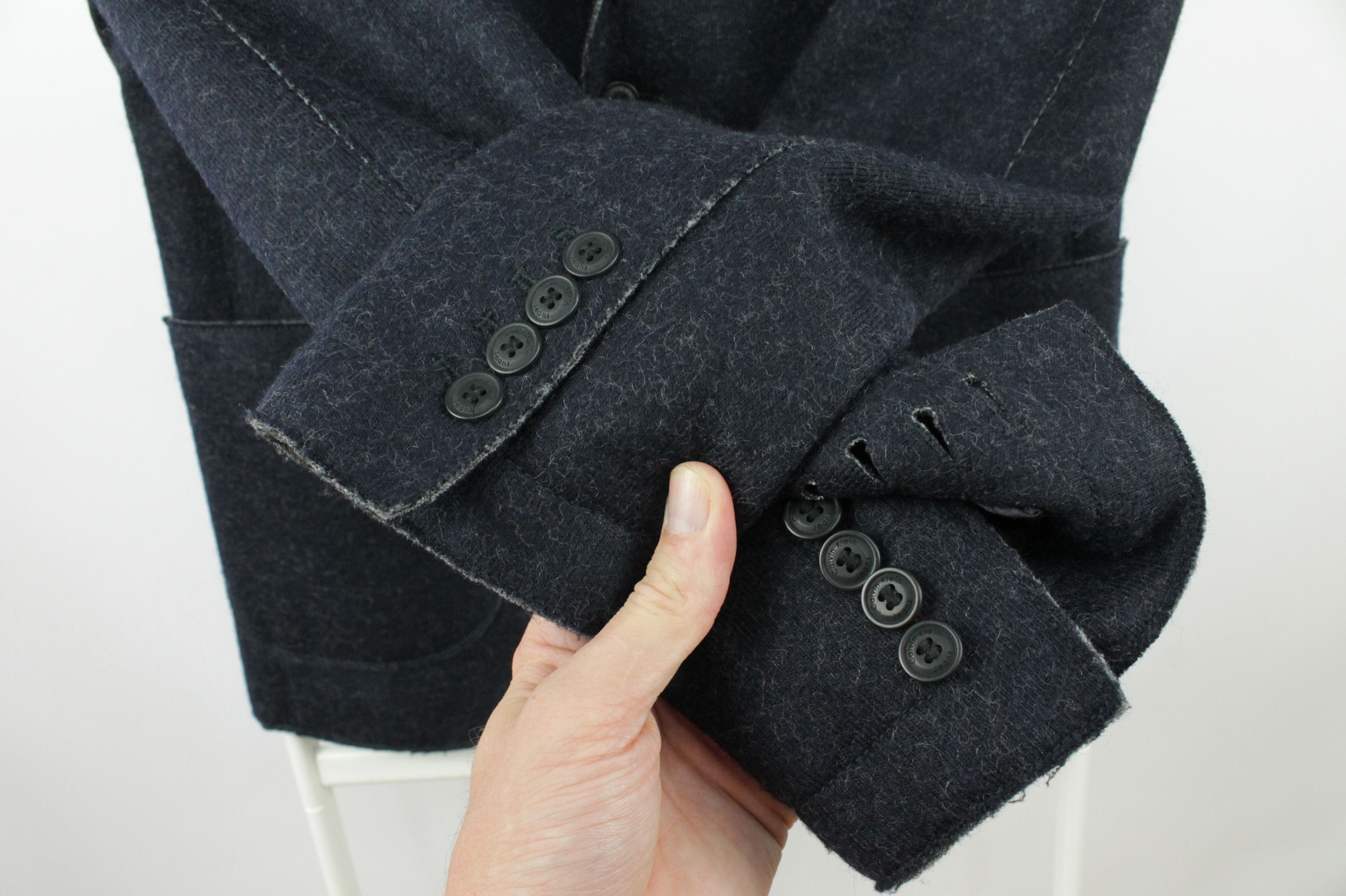 Calvin Klein Calvin Klein Jeans Slim Fit Fleece Wool Blazer Jacket Size US S / EU 44-46 / 1 - 3 Thumbnail