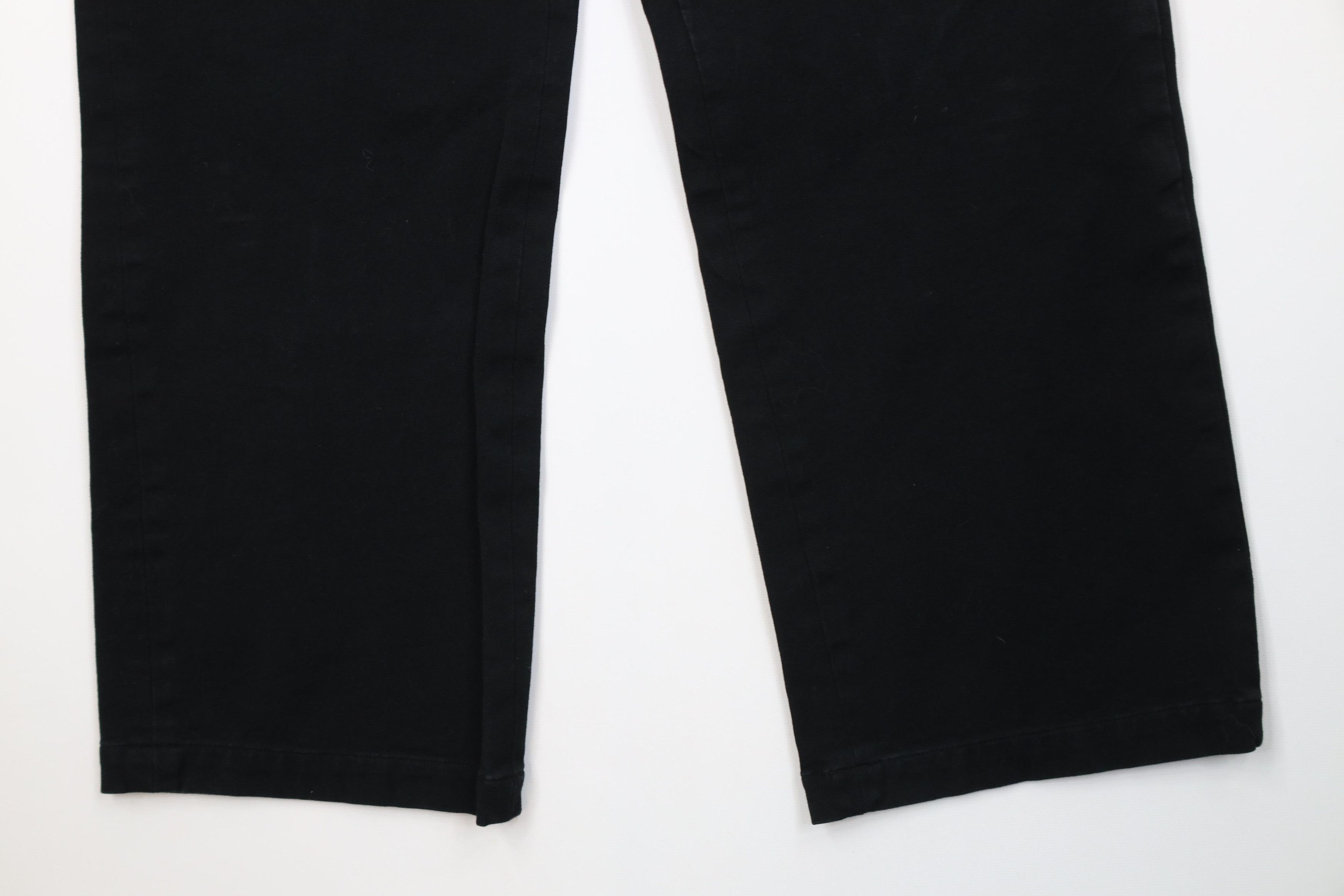 Polo Ralph Lauren Vintage 90s Ralph Lauren Flared Wide Leg Cargo Jeans Black Size 36" / US 14 / IT 50 - 4 Thumbnail